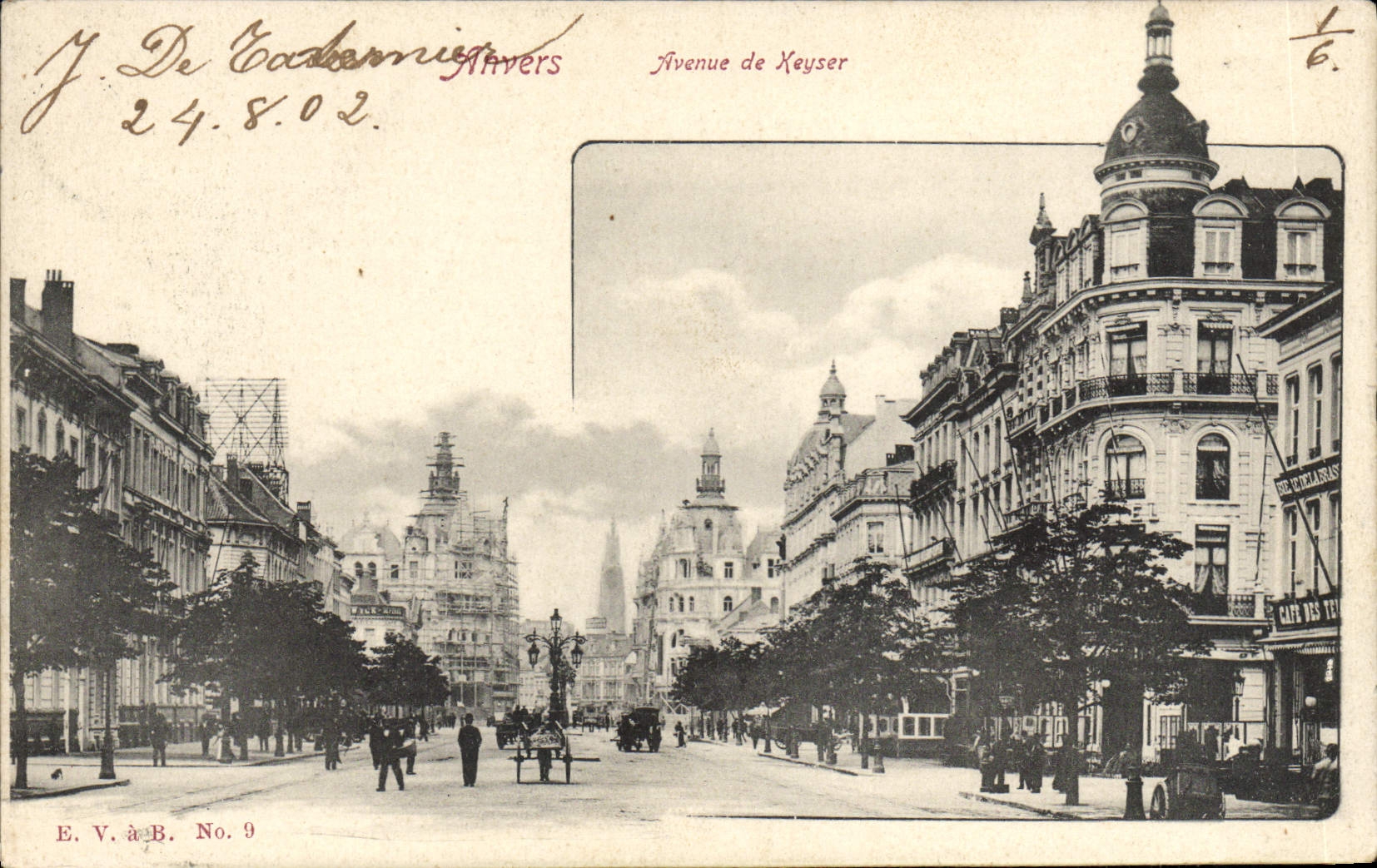Avenida de Amberes de la POSTAL de la VENDIMIA de Xeyser