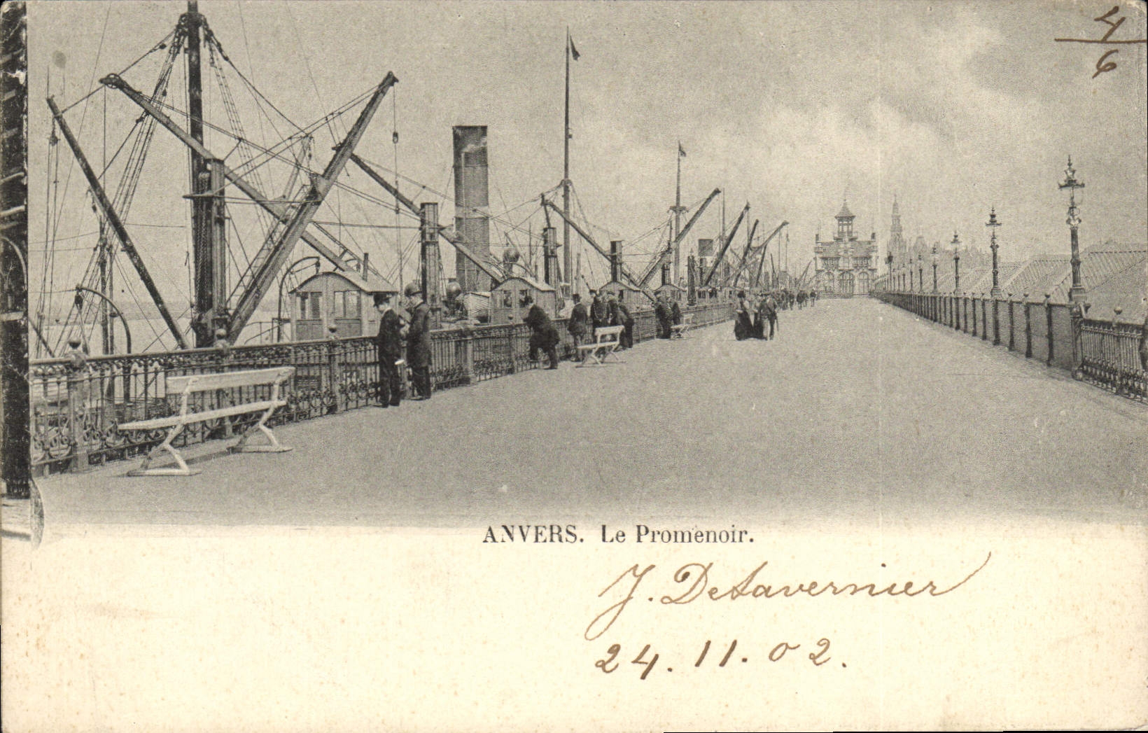 CPA Anvers Le Promenoir Bateaux