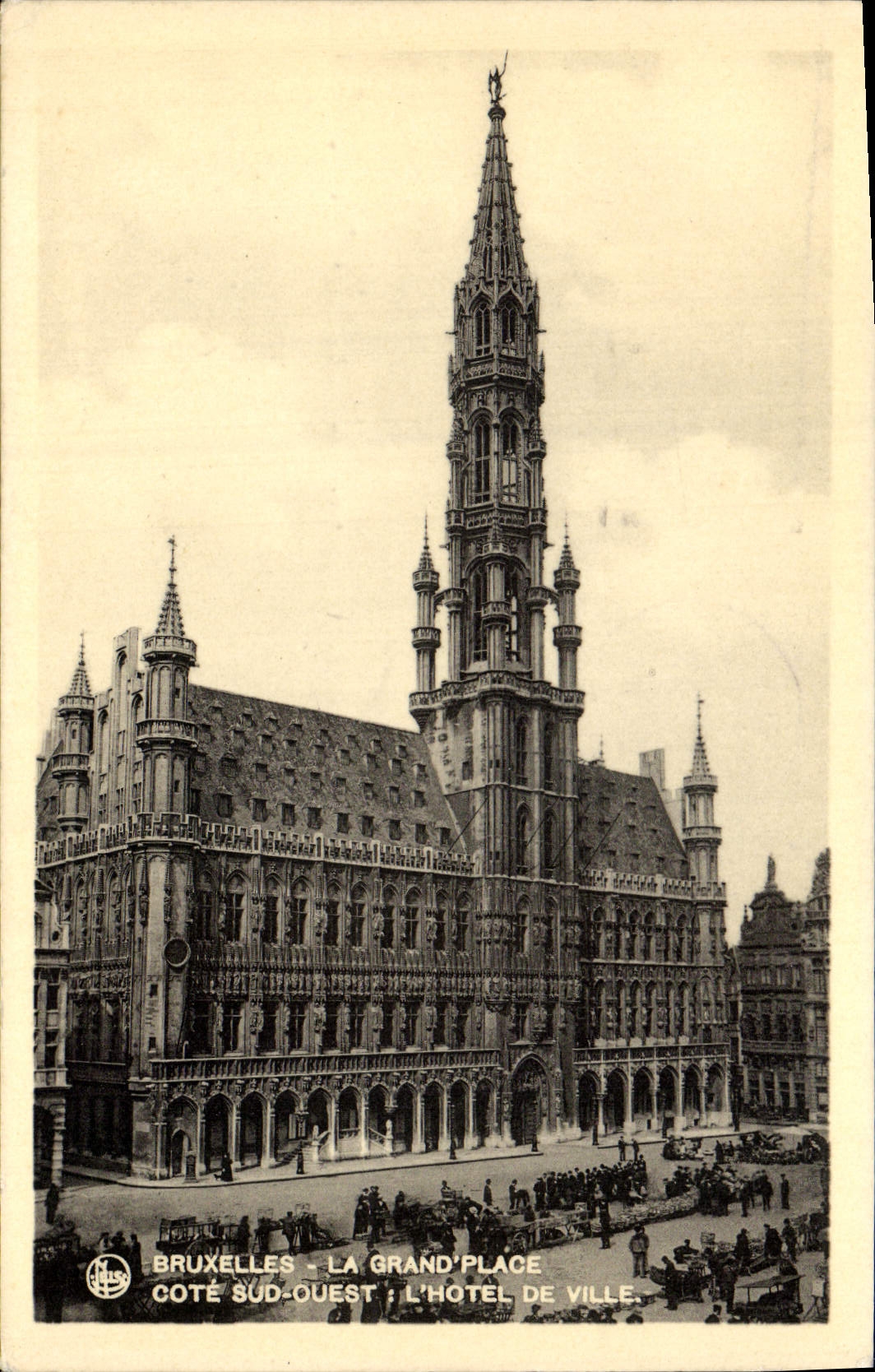 CPA Bruxelles La Grand Place Cote Sud Ouest L'hotel de ville