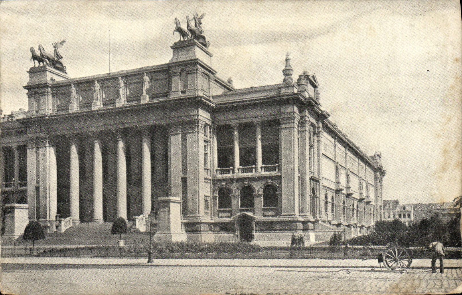Museo de Amberes de la POSTAL de la VENDIMIA de artes hermosos