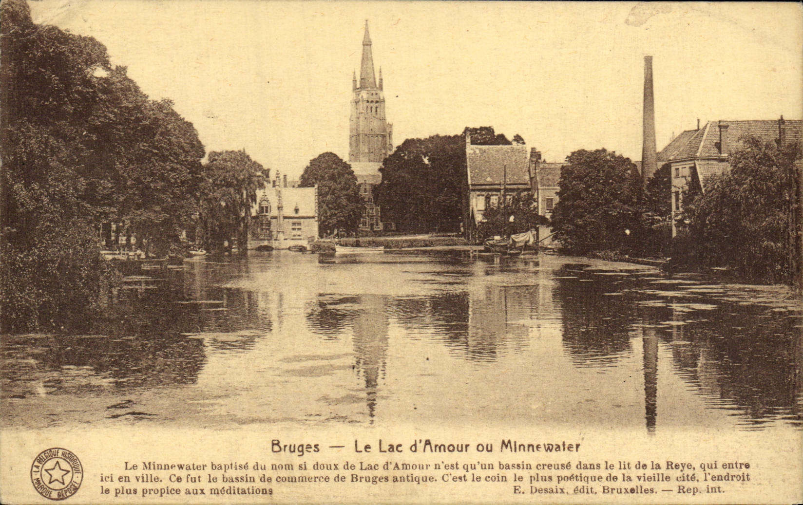 CPA Bruges Le Lac d'Amour ou Minnewater