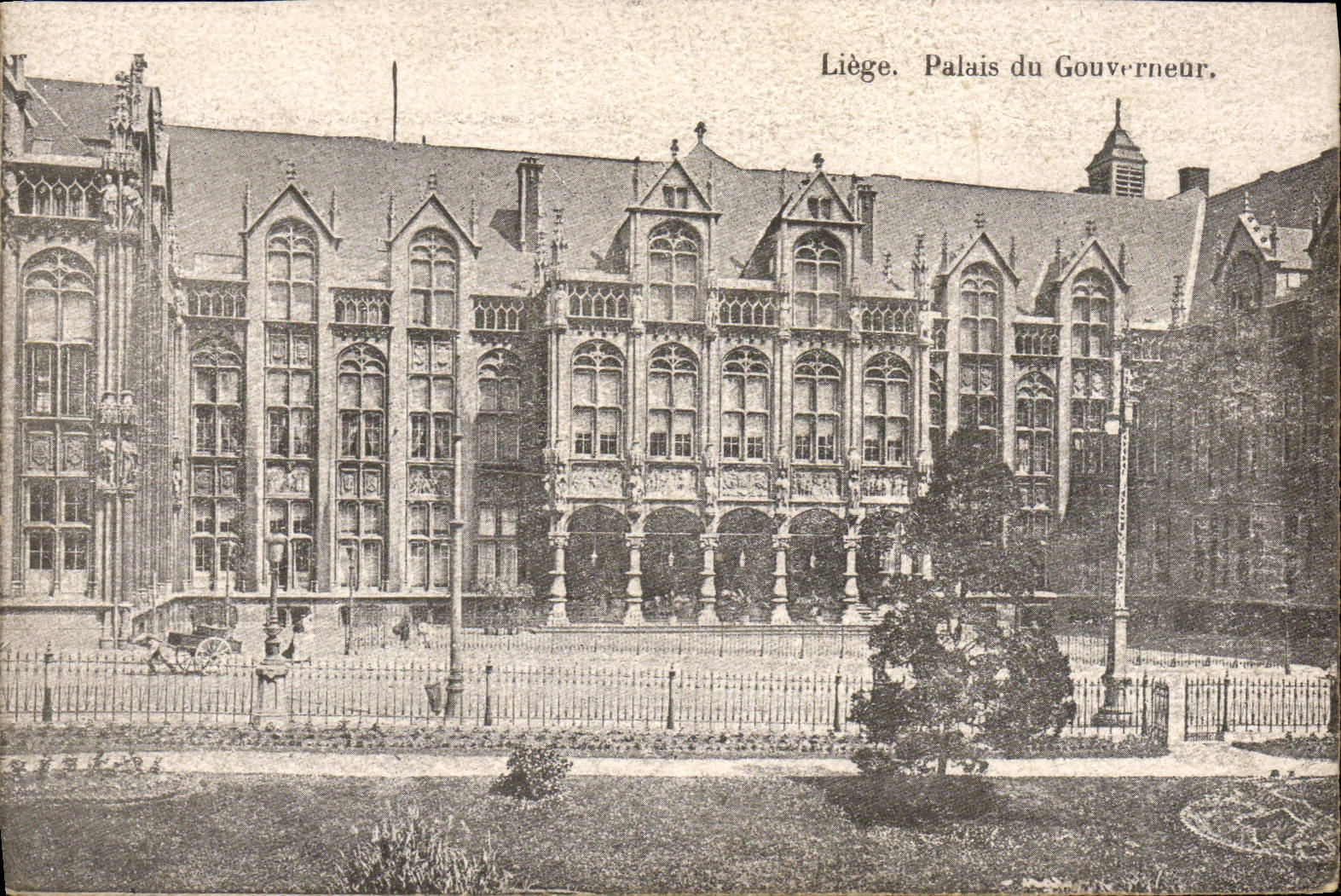 VINTAGE POSTCARD Liege Palate of the Governor