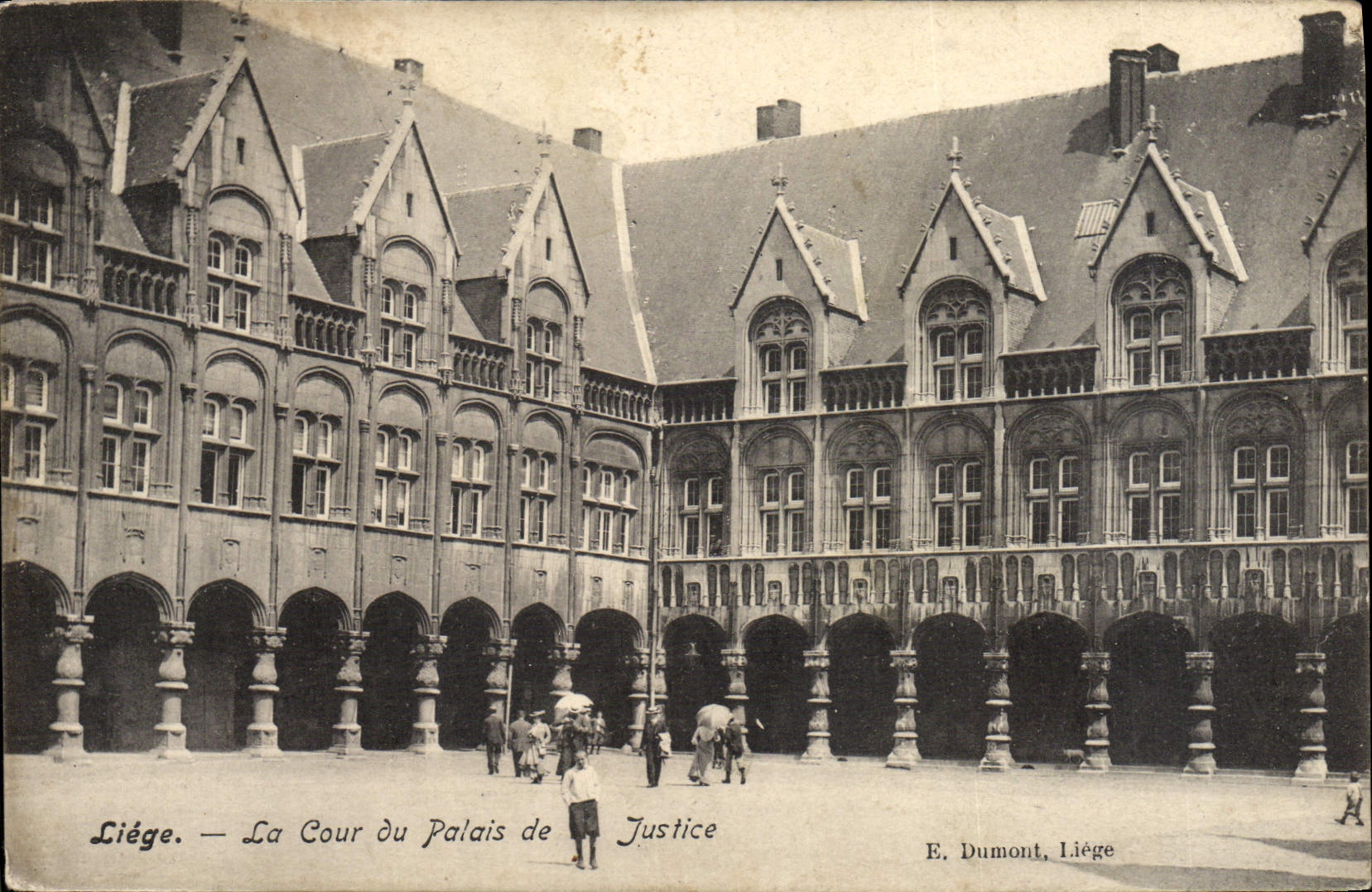 CPA Liege La Cour du Palais de Justice