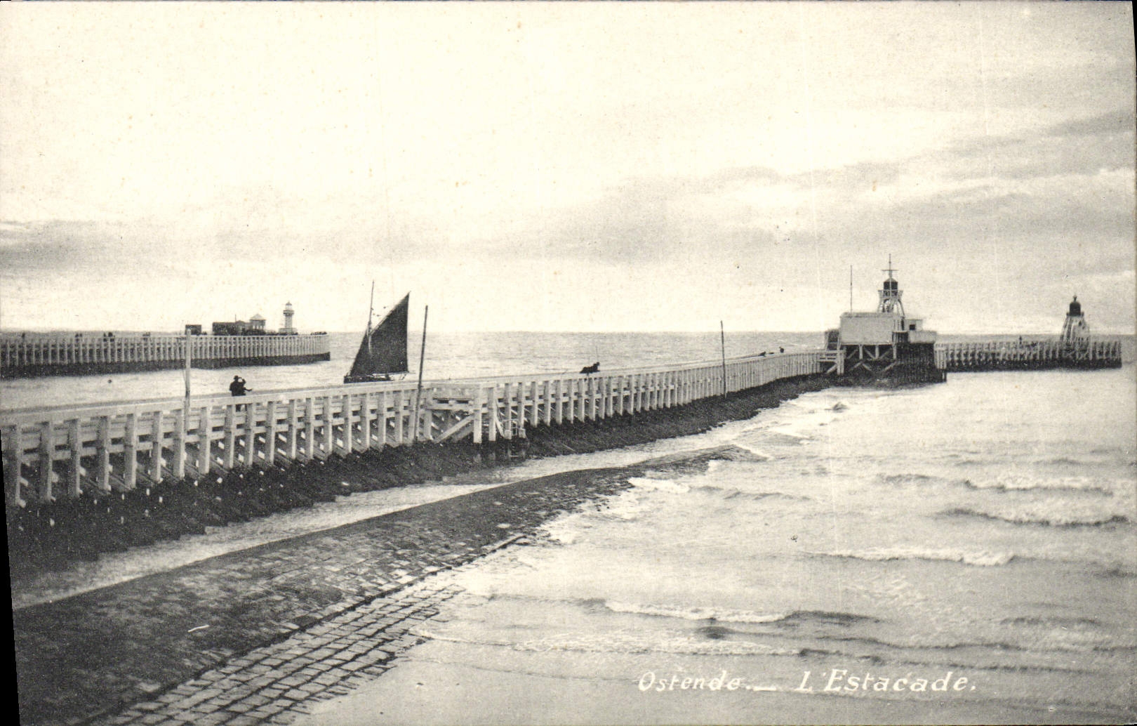 CPA Ostende L'Estacade