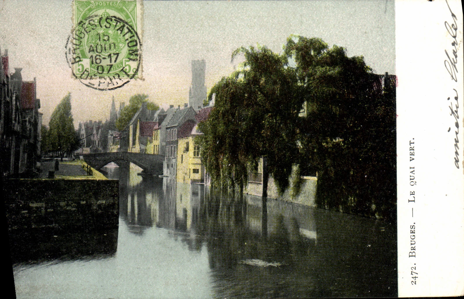 CPA Bruges Le Quai Vert