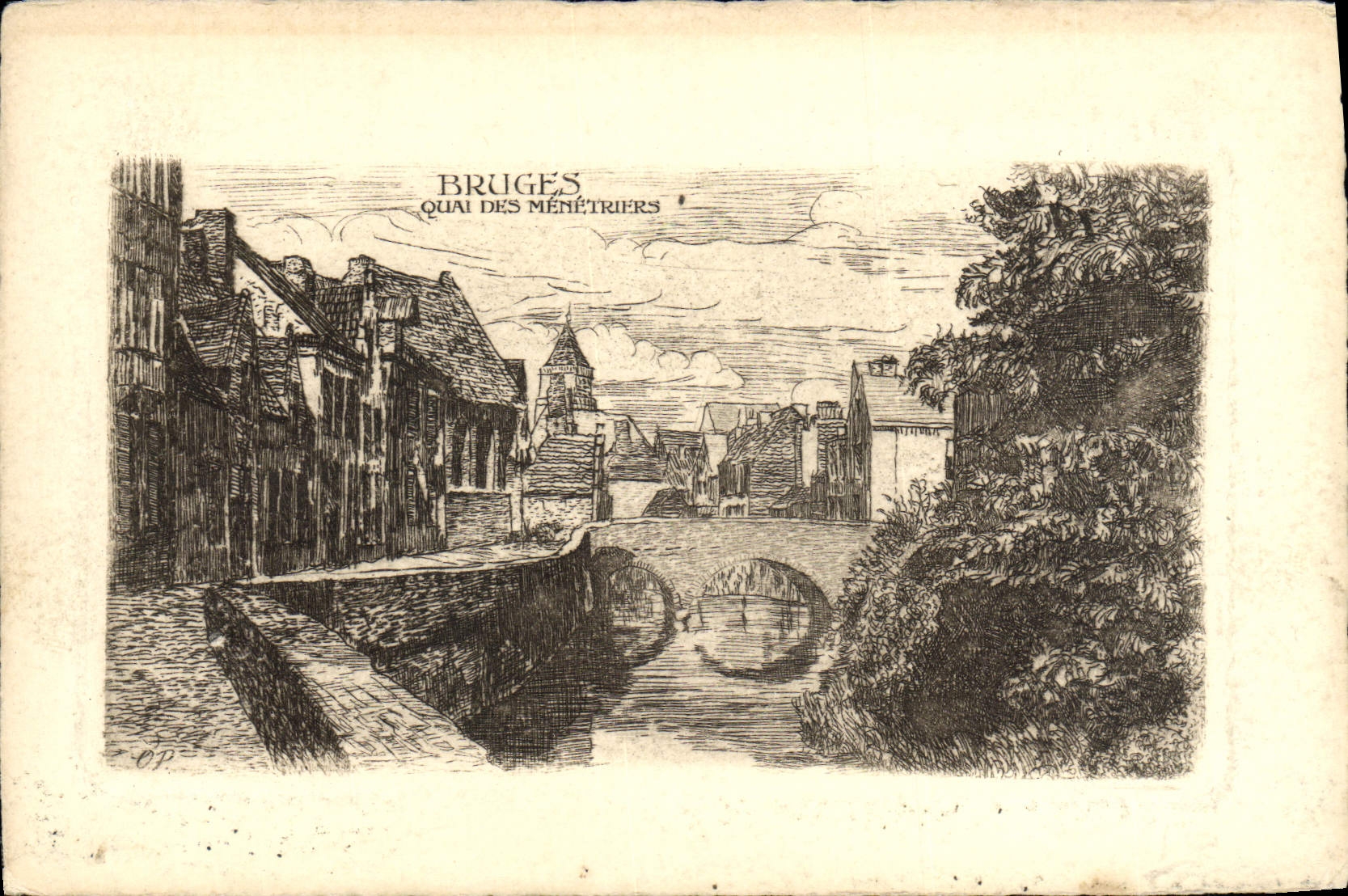 CPA Bruges Quai Des Memetriers