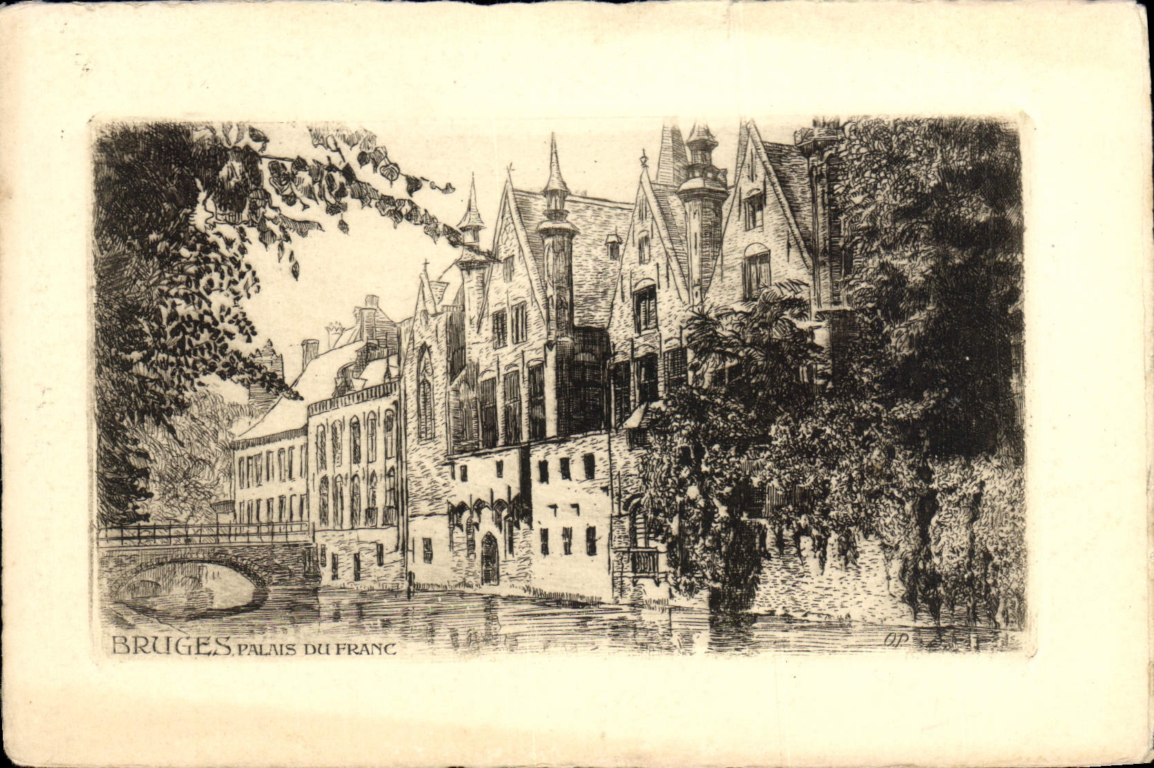 CPA Bruges Palais du Franc