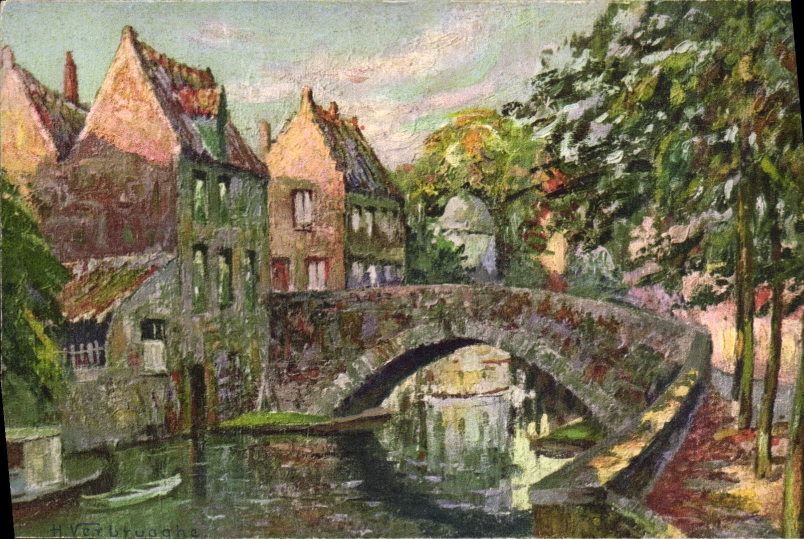 CPA Bruges Le Quai Vert