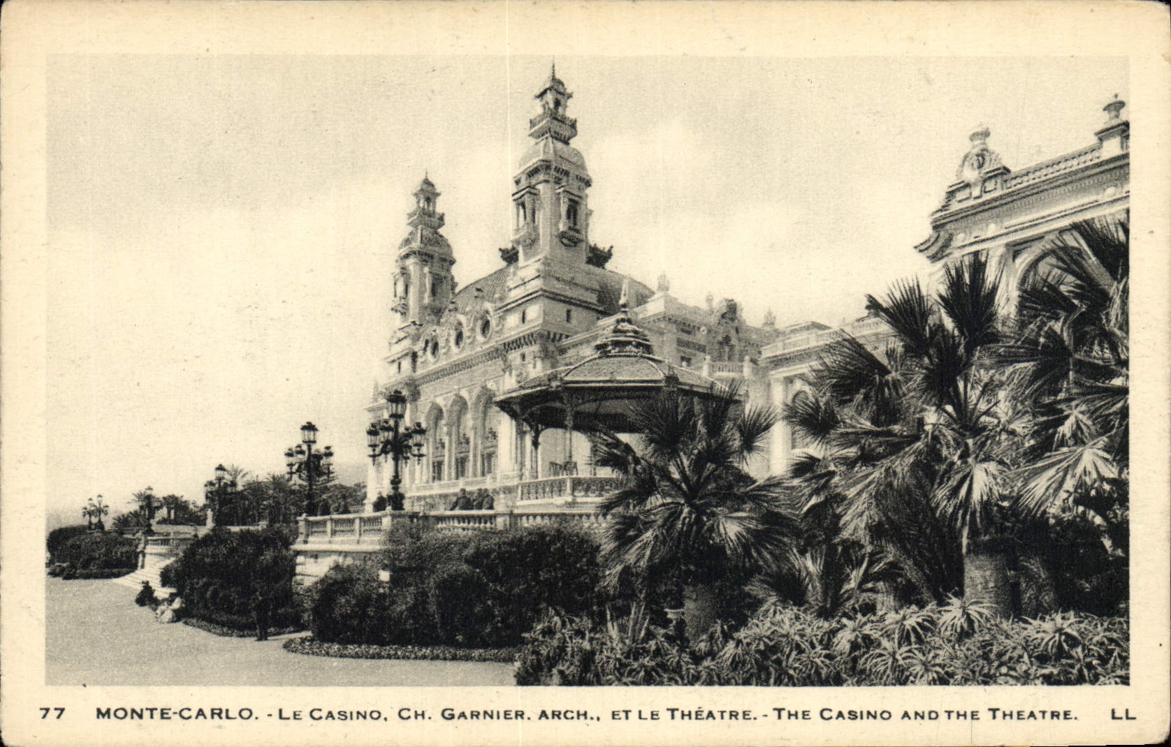 CPA Monte Carlo Le Casino et le theatre