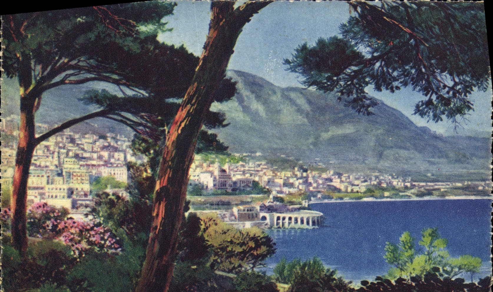 CPA Monte Carlo Vue Generale des Jardins de Monaco