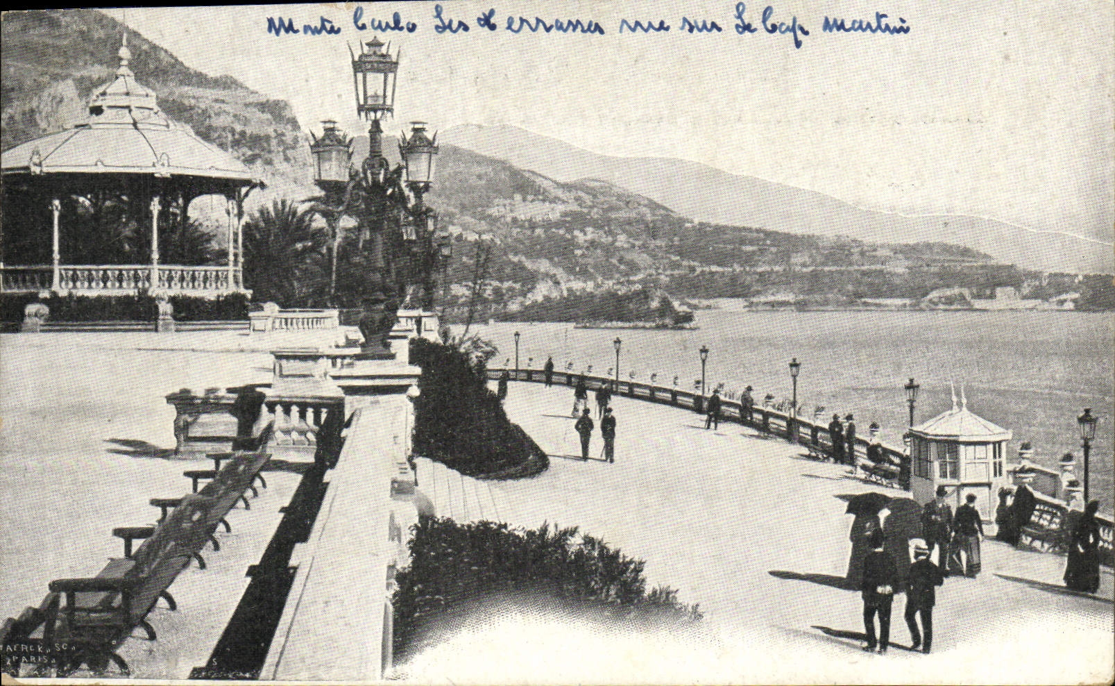 CPA Monte Carlo Les Terrasse Vue Sur Le Cap Martin
