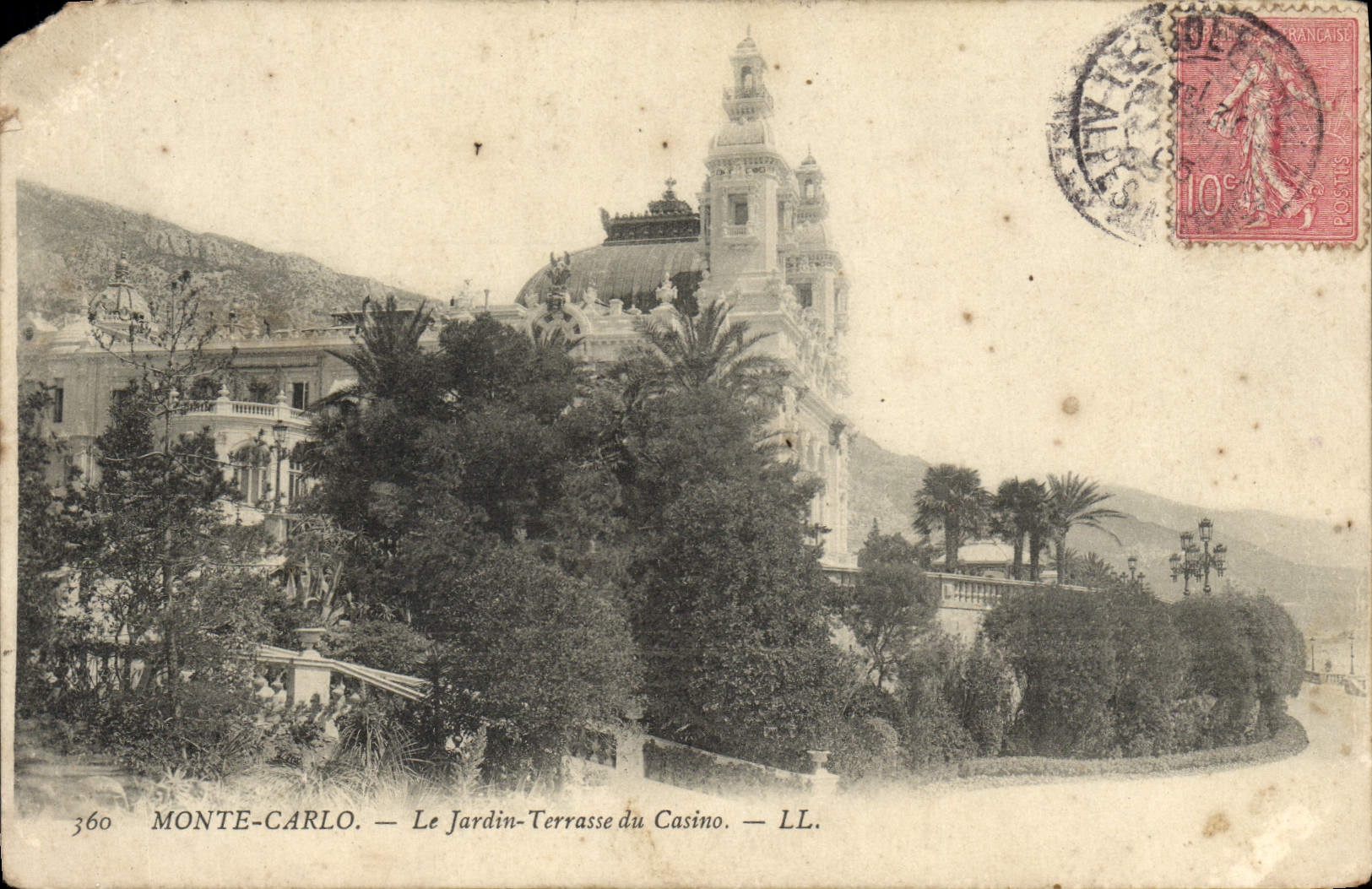 CPA Monte Carlo Le Jardin Terrasse Du Casino