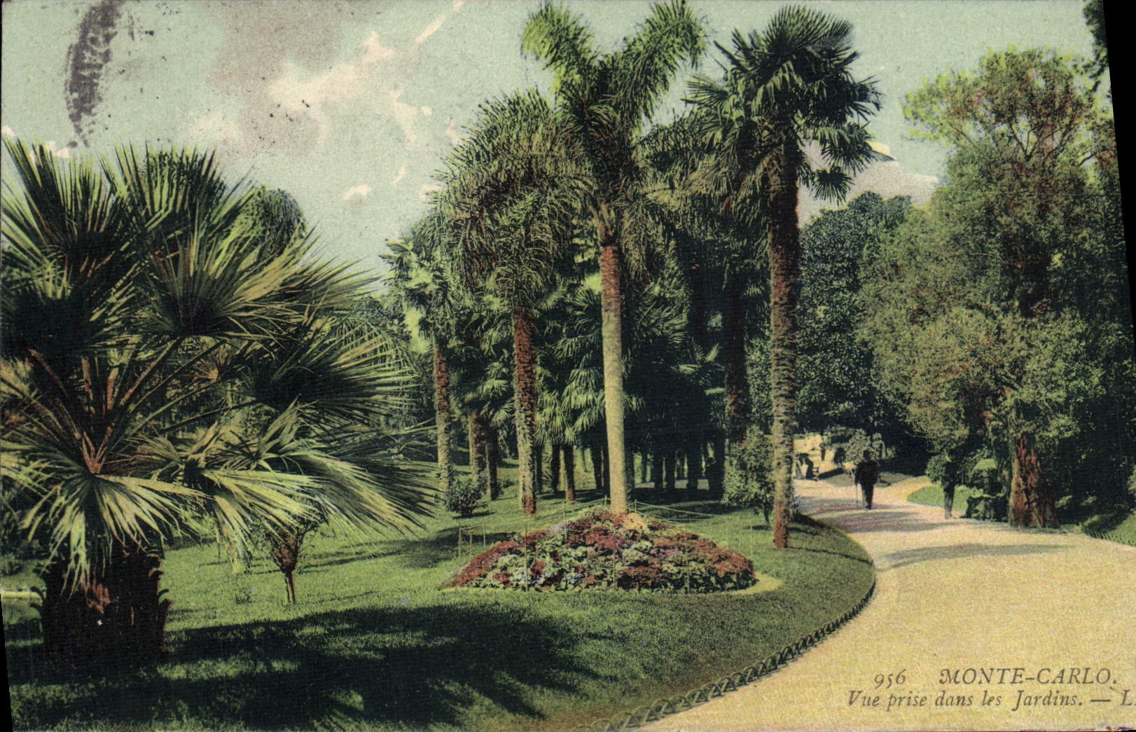 CPA Monaco Palais Vue Prise dans les Jardins