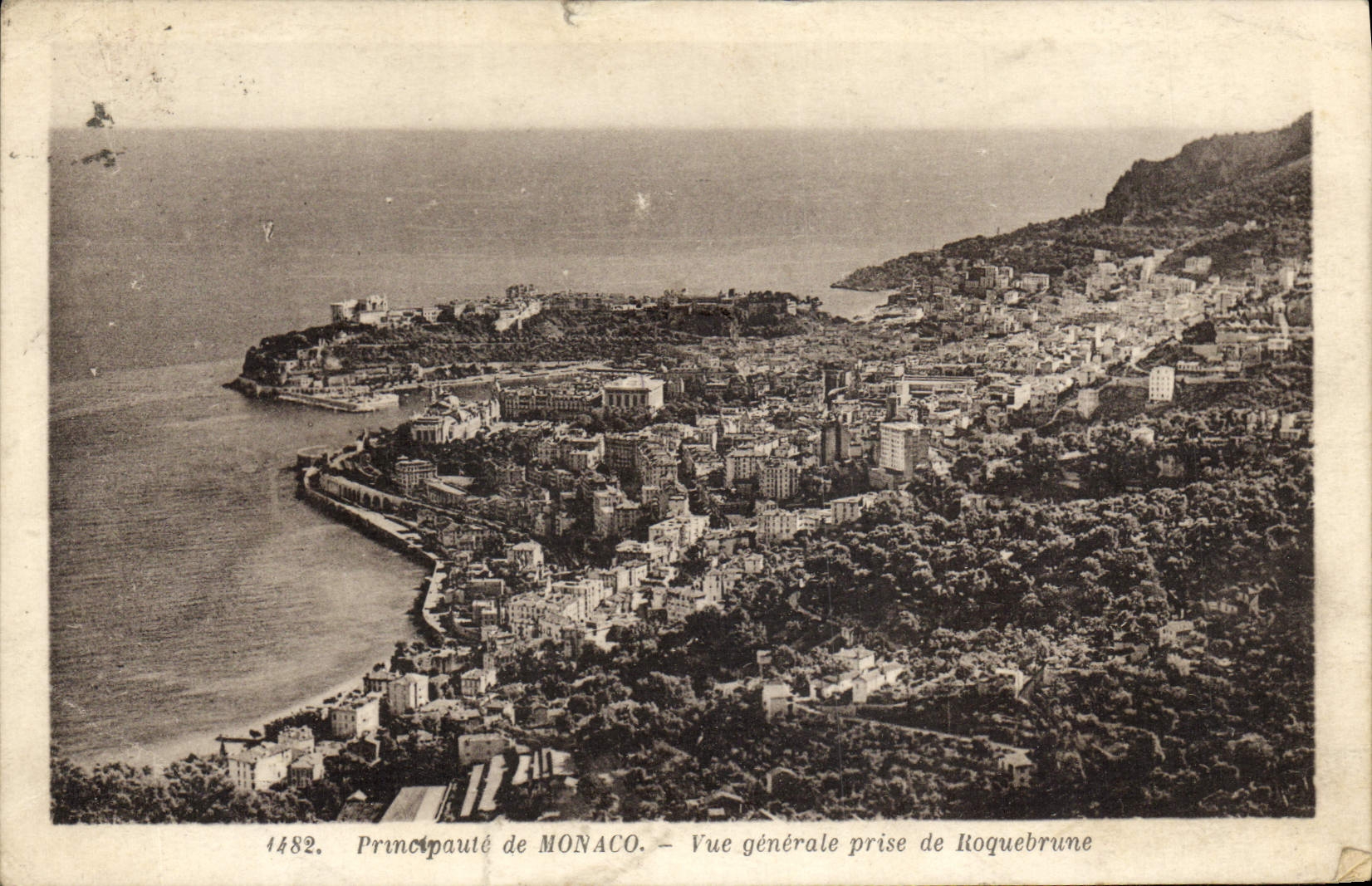 CPA Monaco Vue generale Prise de Roquebrune