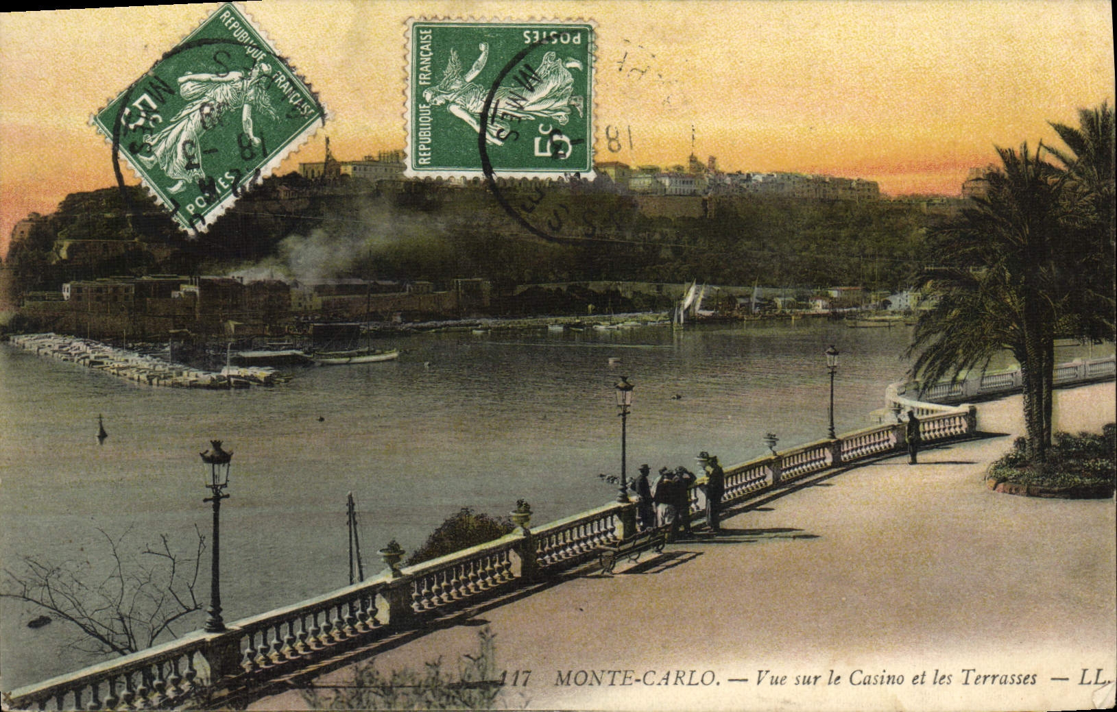 CPA Monte Carlo Vue Sur le Casino et les terrasses