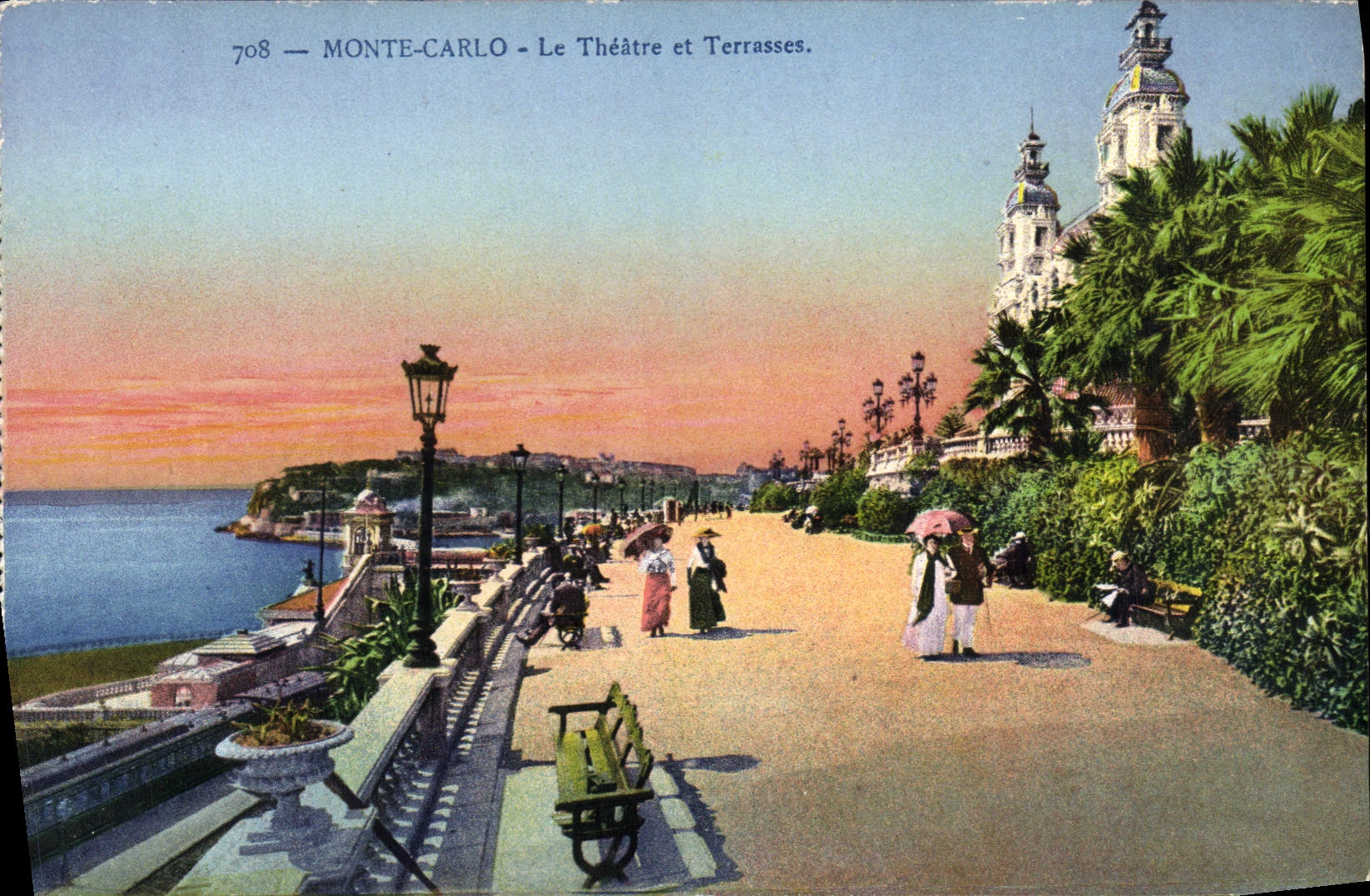 CPA Monte Carlo Le Theatre et Terrasses