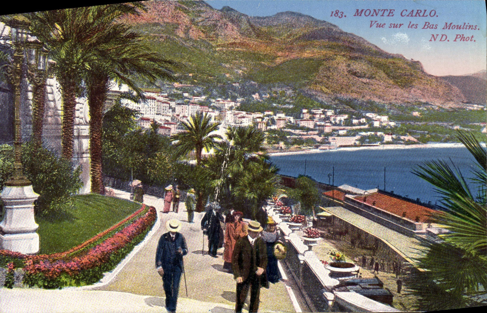 CPA Monte Carlo Vue Sur Les Bas Moulins