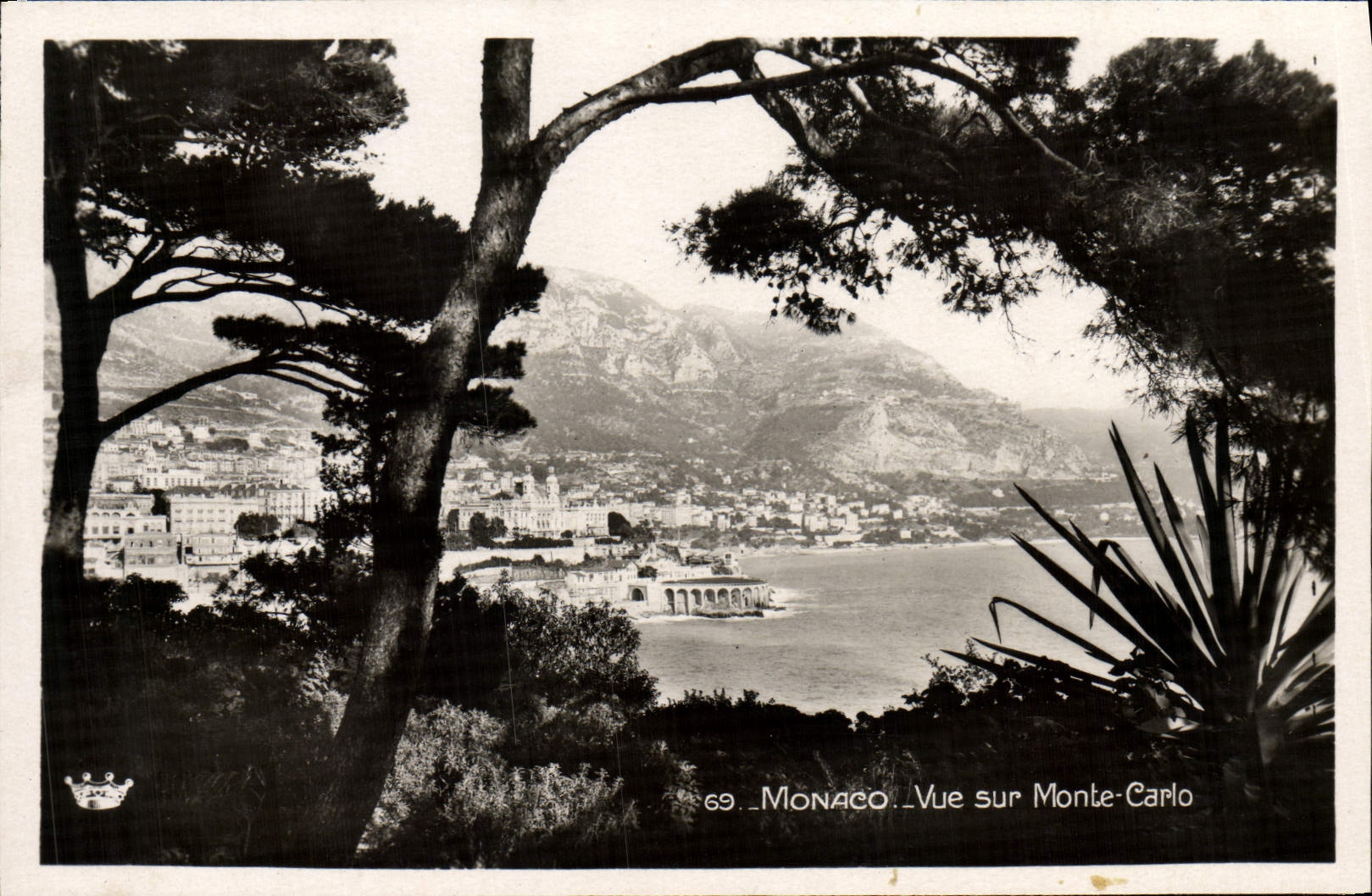 CPA Monte Carlo Vue sur Monaco
