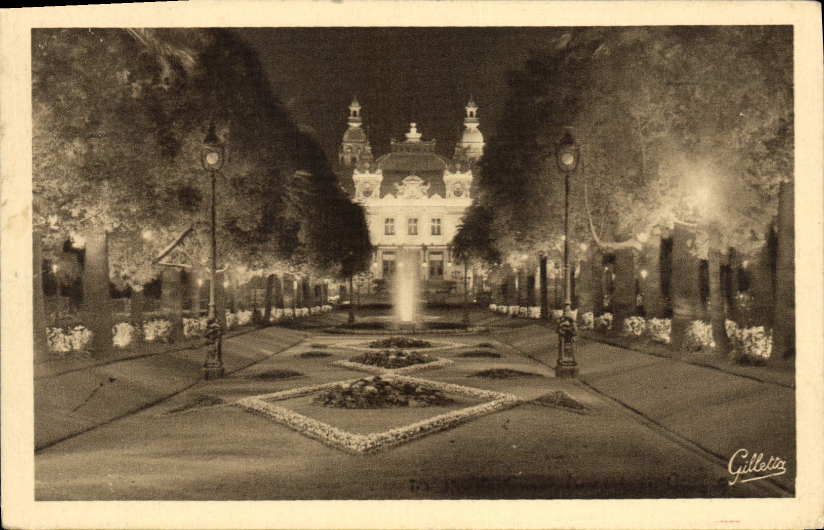 CPA Monte Carlo La nuit Le casino