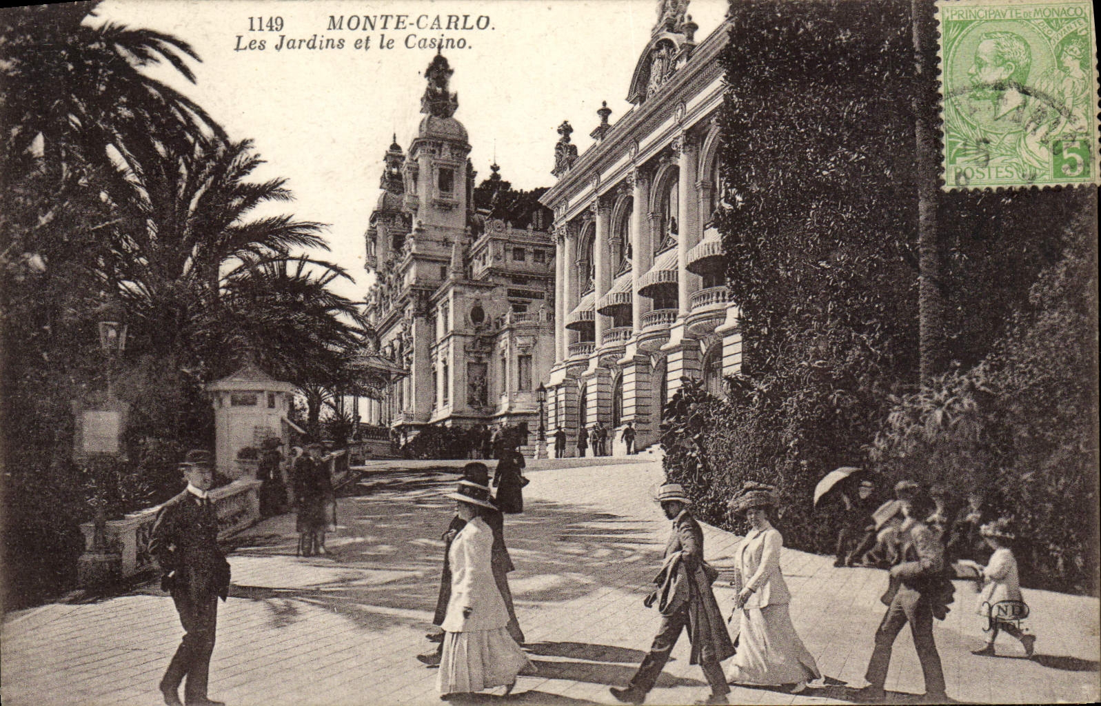 CPA Monte Carlo Les Jardins et la Casino
