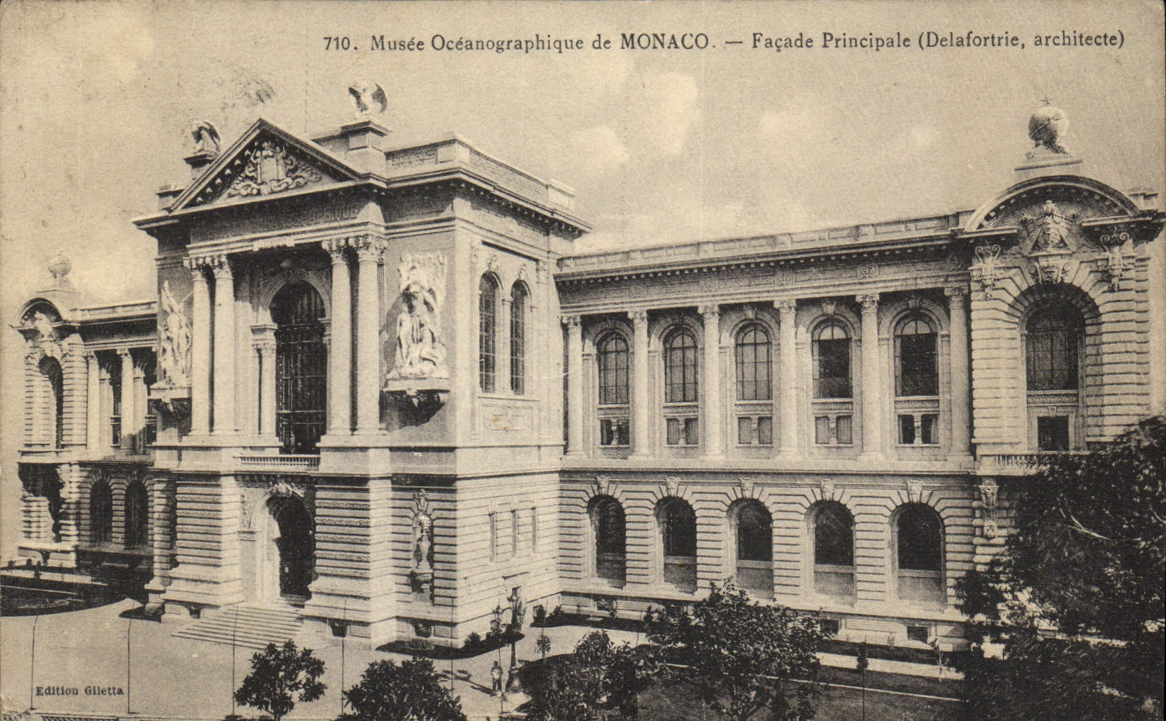 CPA Monaco Facade Principale Musee oceanographique