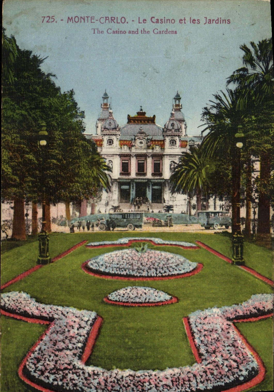 CPA Monaco Monte Carlo Le Casino et les Jardins