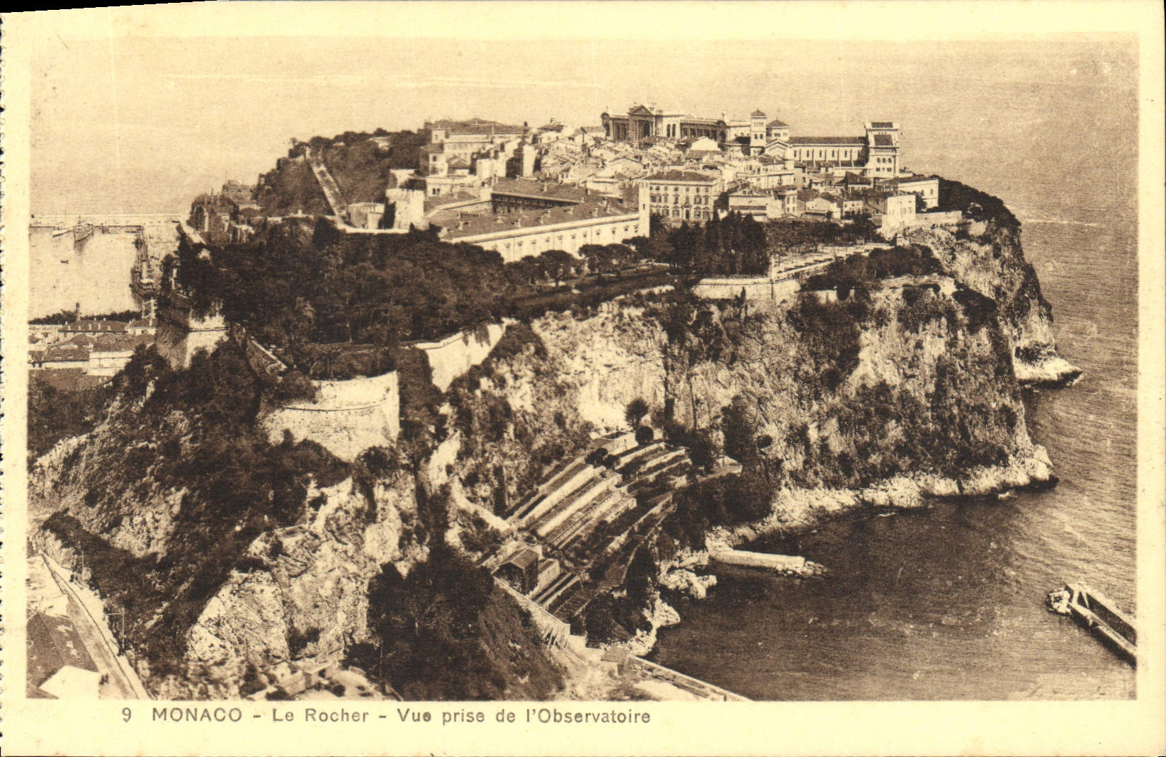 CPA Monaco Le Rocher Vue Prise de L'Observatoire
