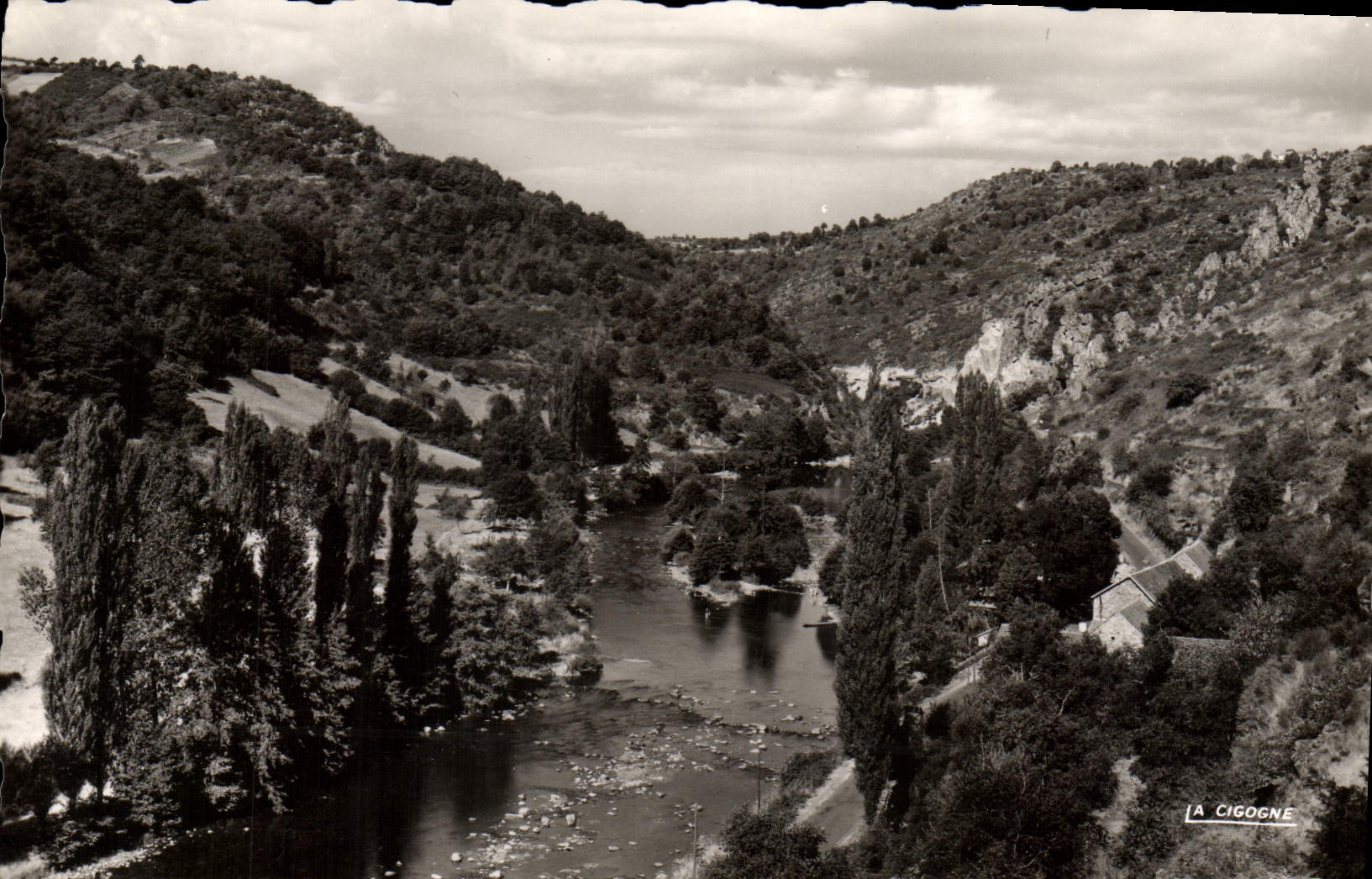 MODERN CARD Chouvigny Sioule the entry of the Falls of Chouvigny