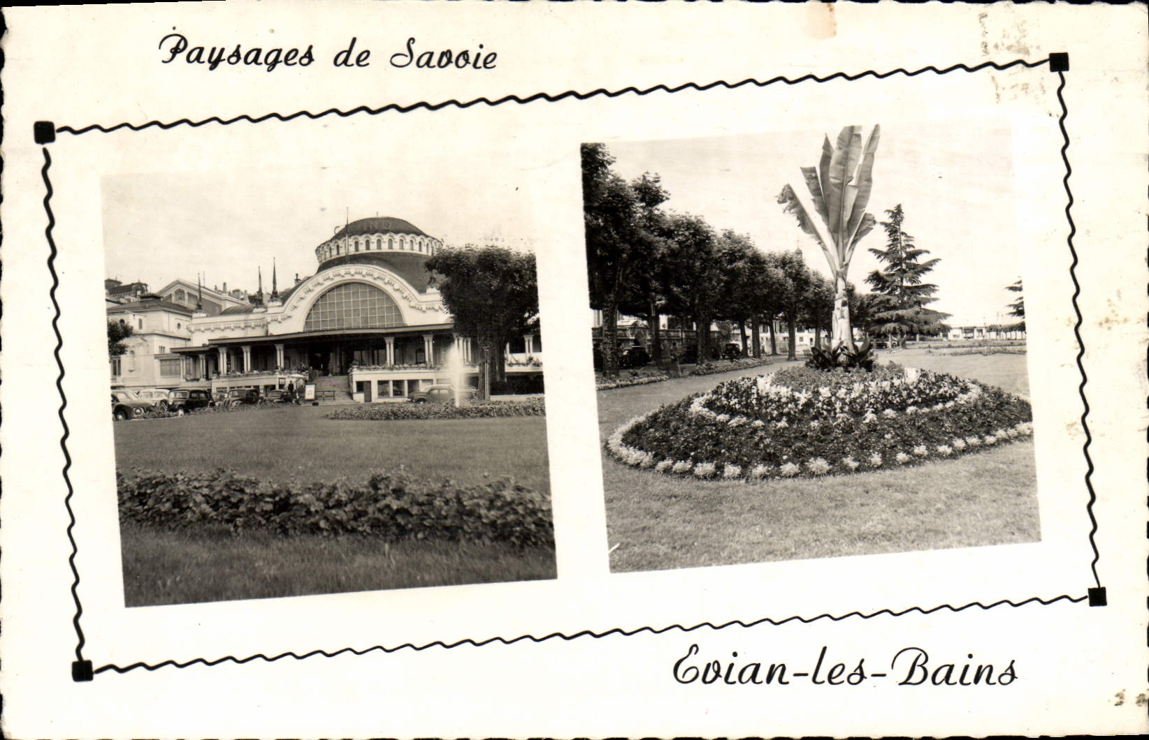 MODERN CARD Evian Les Bains the Casino and its Gardens