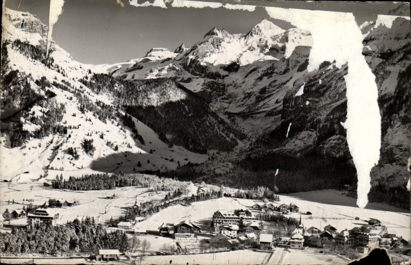 CPM Kandersteg Im Vinter Mit Blumlisalgruppe