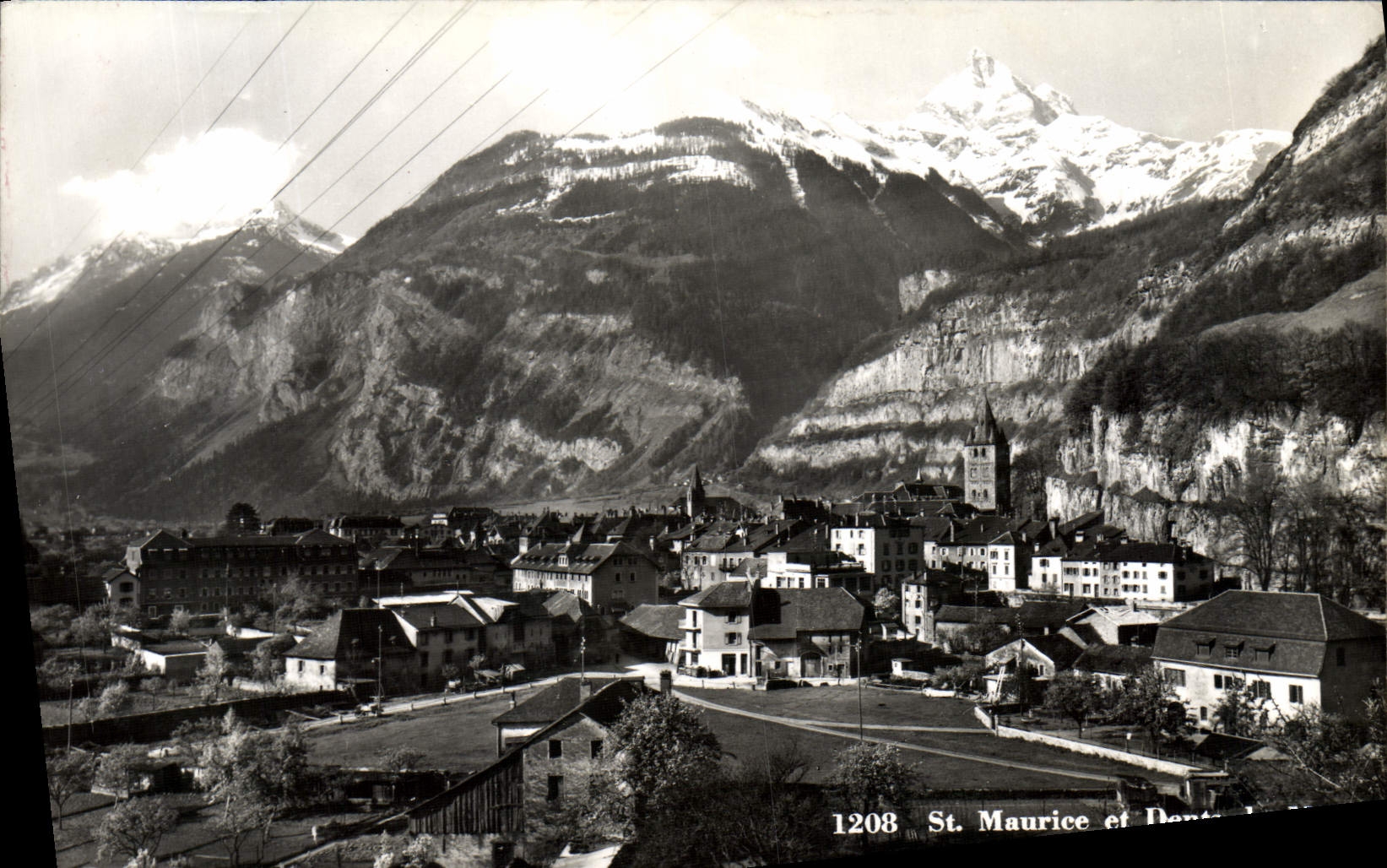 MODERN CARD St Maurice And teeth of the South