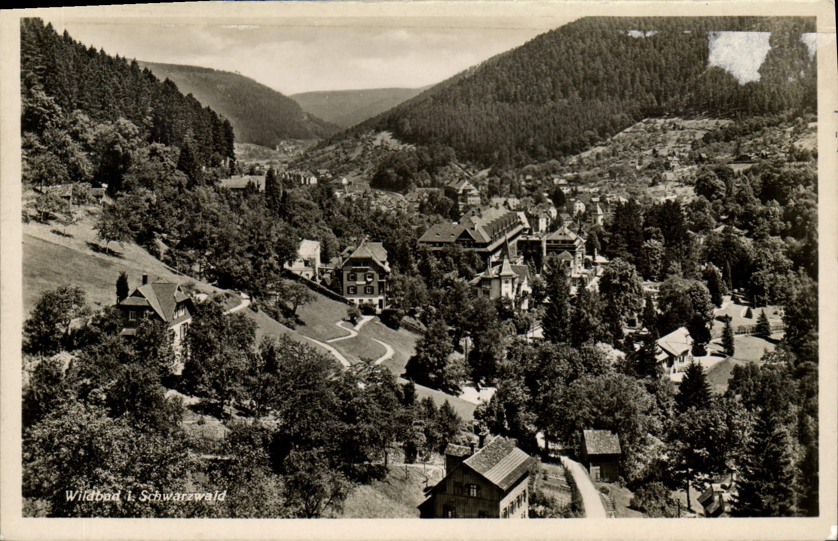 VINTAGE POSTCARD Wildbad I Schwarzwald
