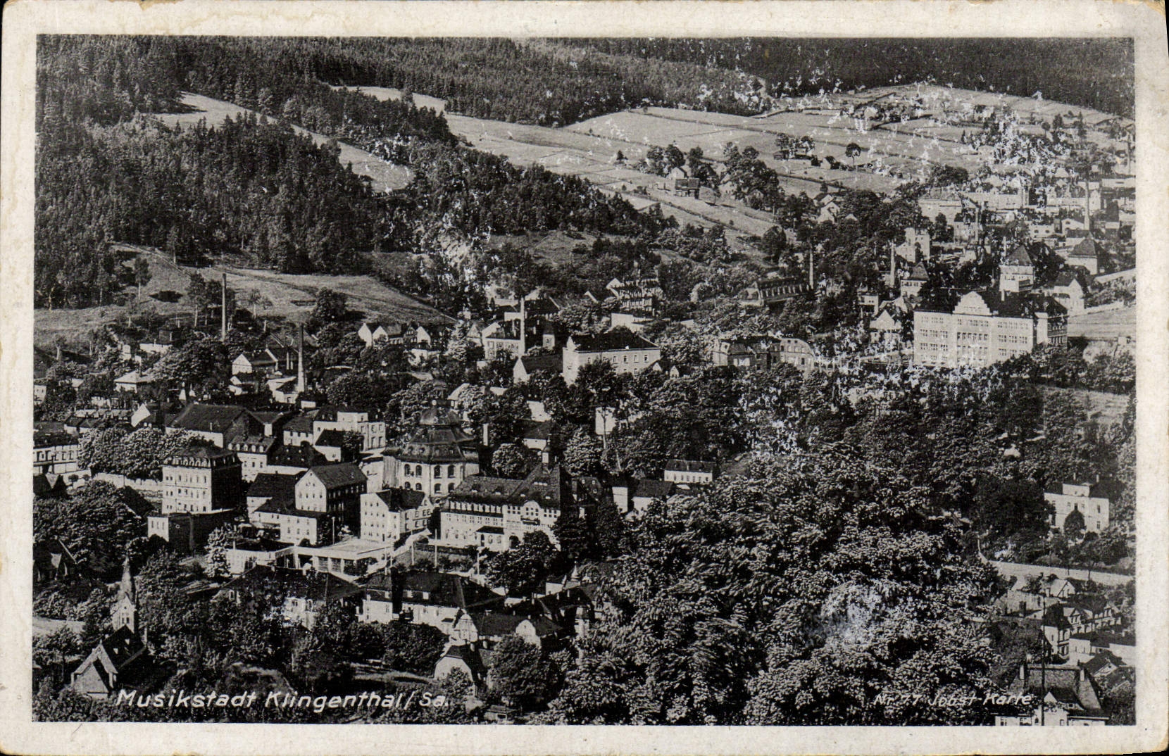 VINTAGE POSTCARD Musikstadt Klingenthall