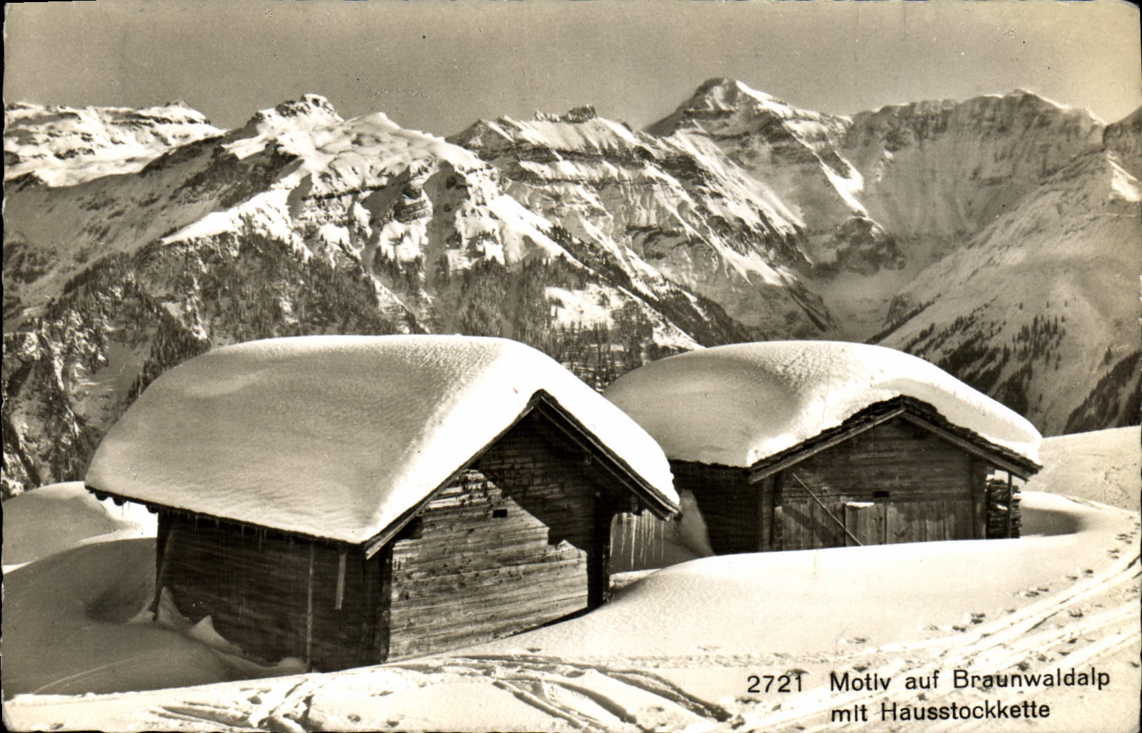 CPM Motiv Auf Braunwaldalp Mit Hausstockkette