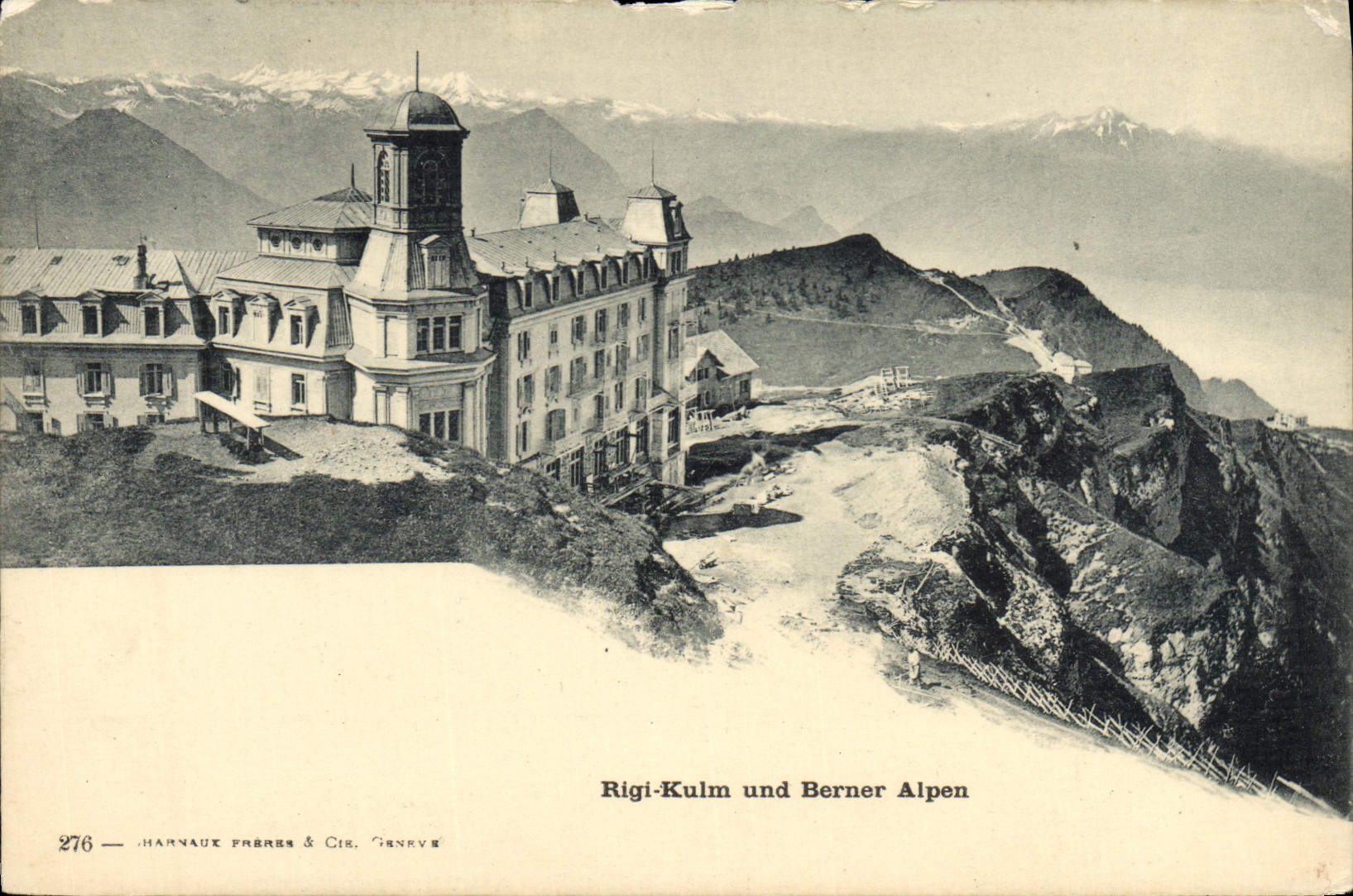 VINTAGE POSTCARD Rigi Kulm Und Berner Alpen
