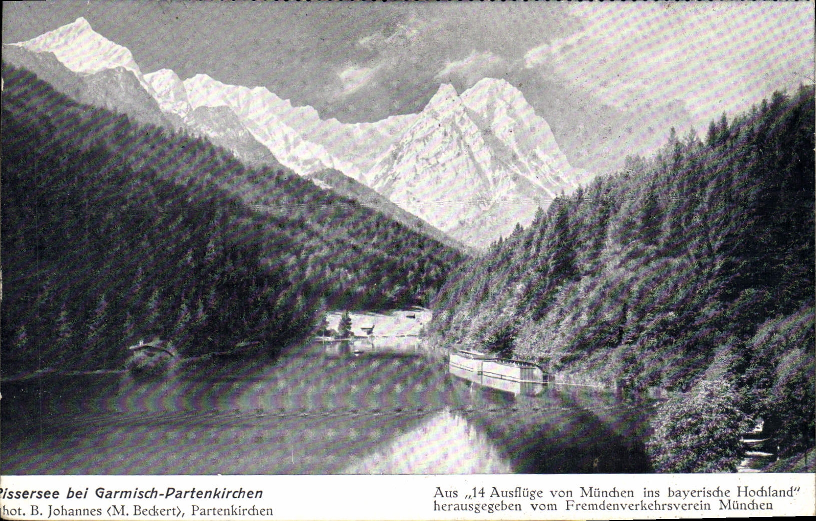 VINTAGE POSTCARD EIB Garmisch Partenkirchen