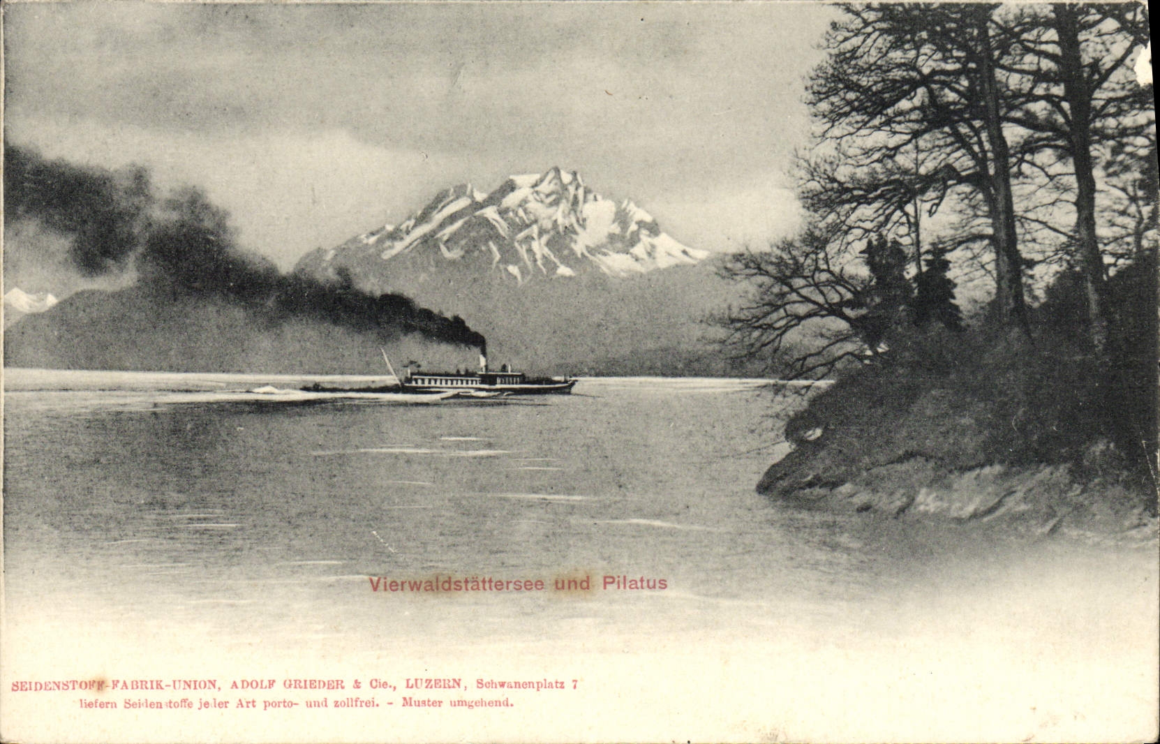 CPA Vierwaldstattersee Und Pilatus Bateau