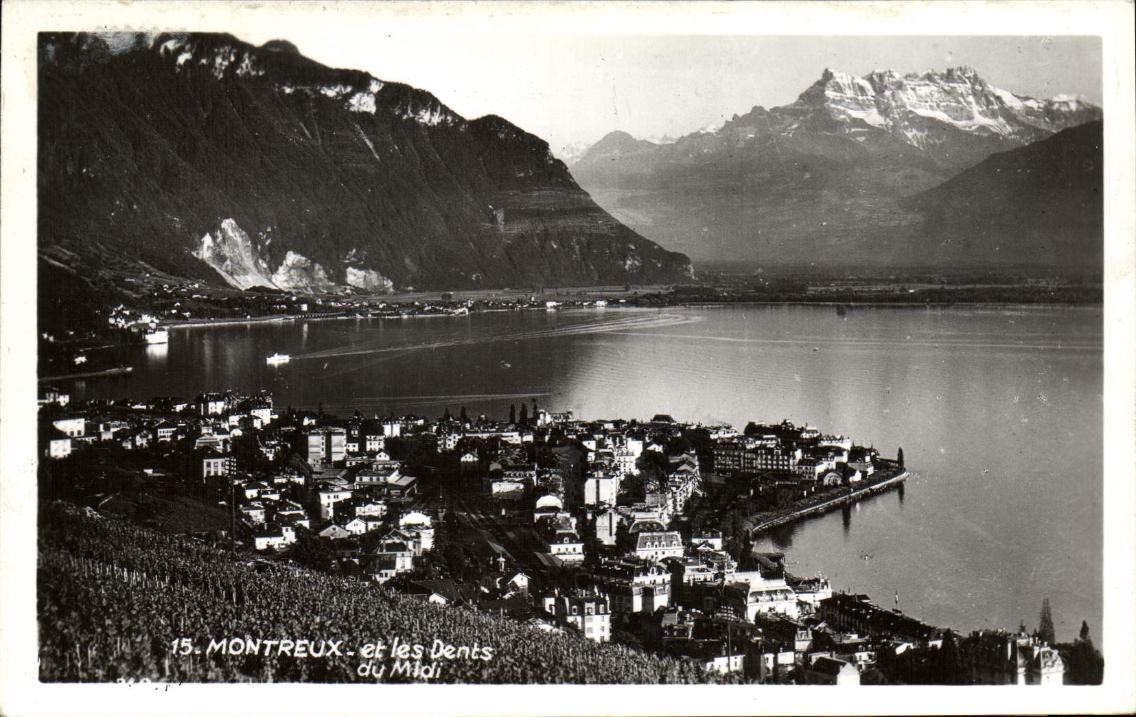 CPA Montreux Et Les Dents Du Midi