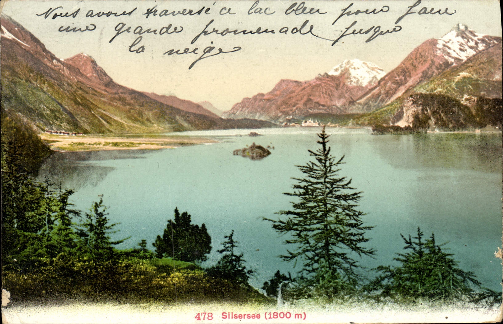 VINTAGE POSTCARD Silsersee