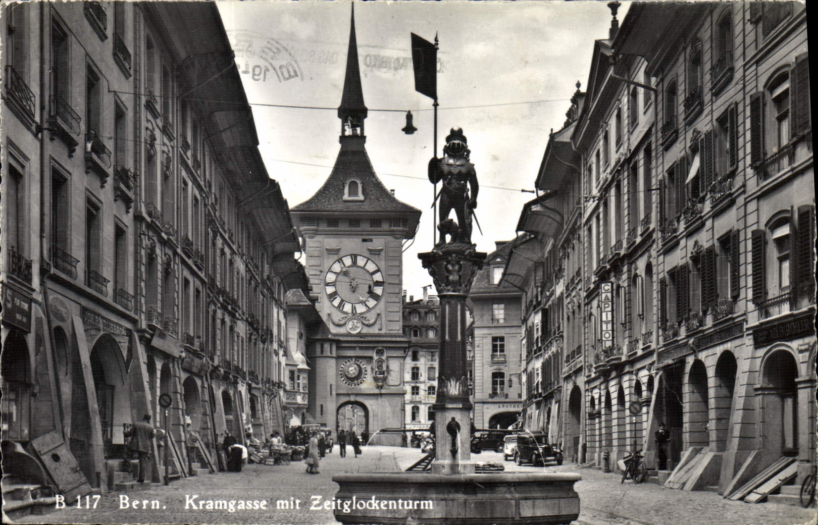 CPA Bern Kramgasse Mit Zeitglockenturm