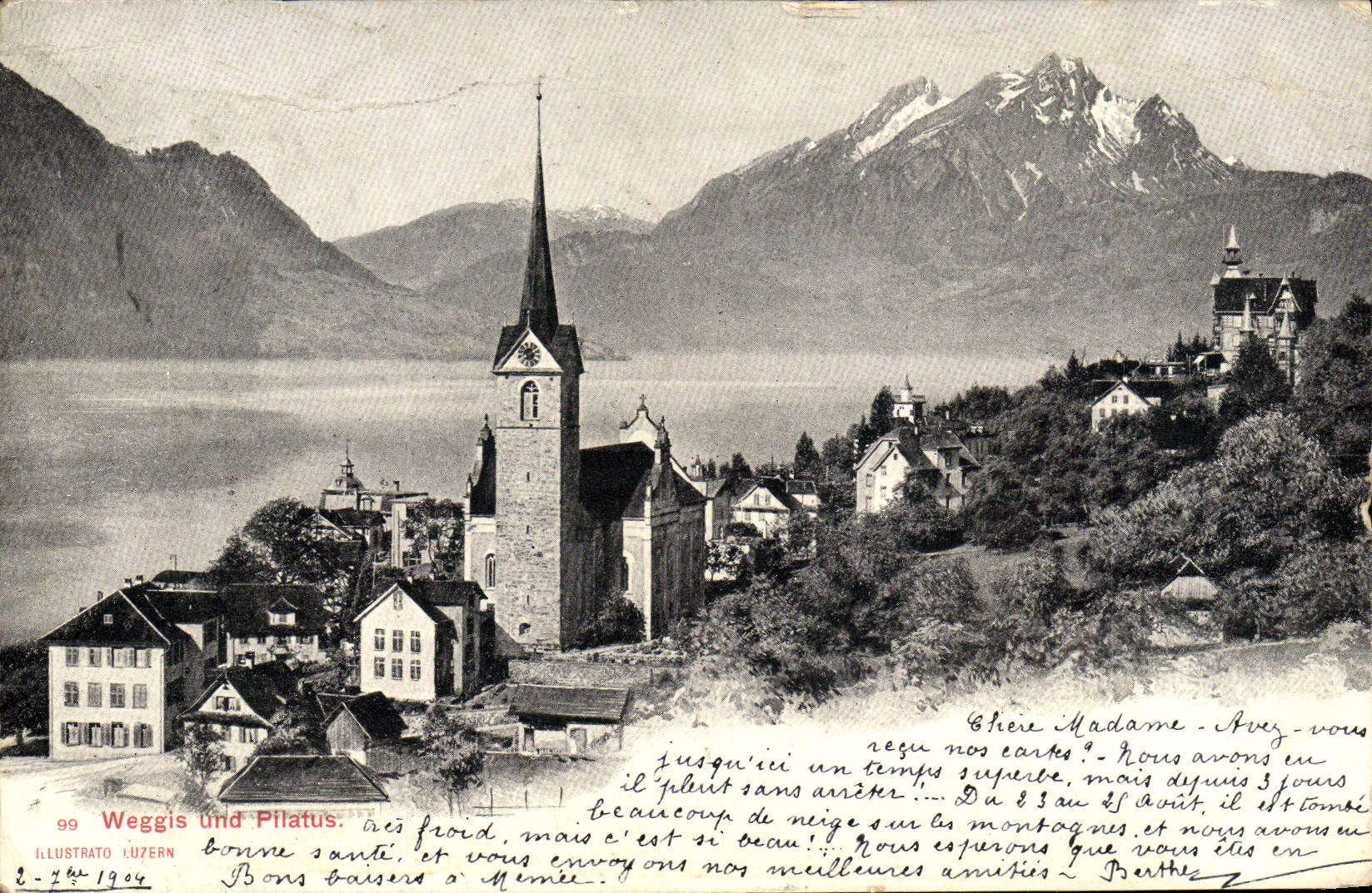 CPA Weggis Und Pilatus