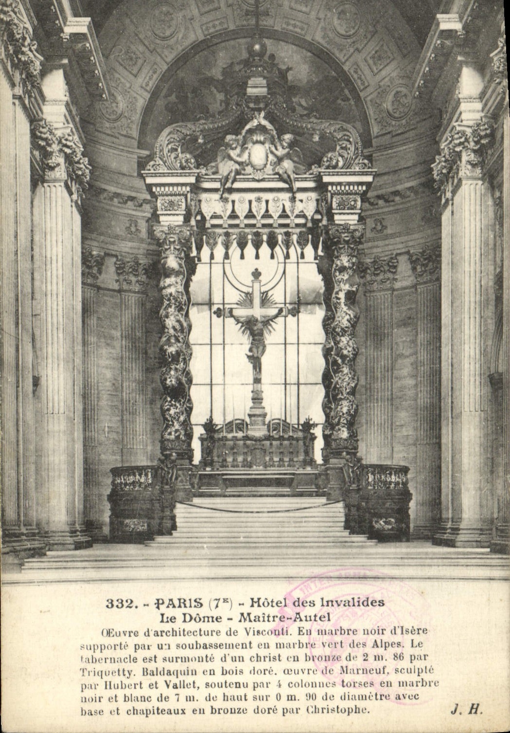 CPA Paris Hotel Des Invalides Le Dome Maitre Autel