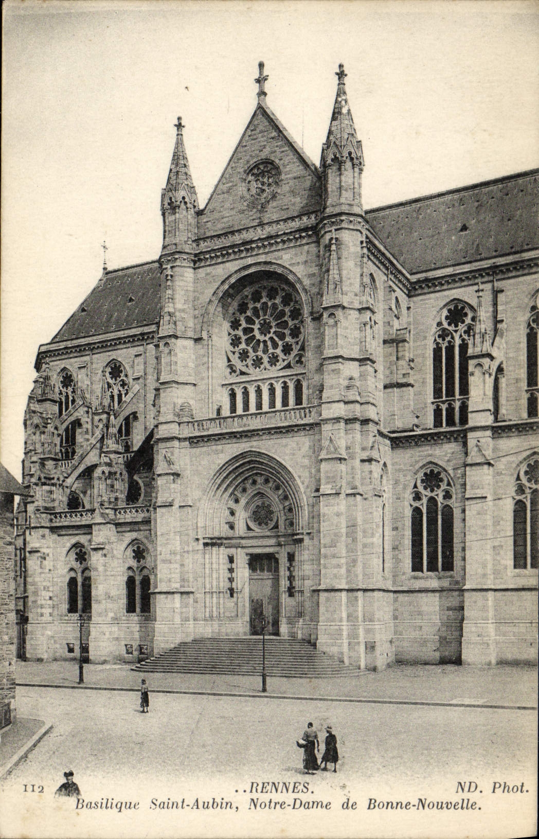 CPA Rennes Basilique Saint Aubin Notre Dame De Bonne Nouvelle