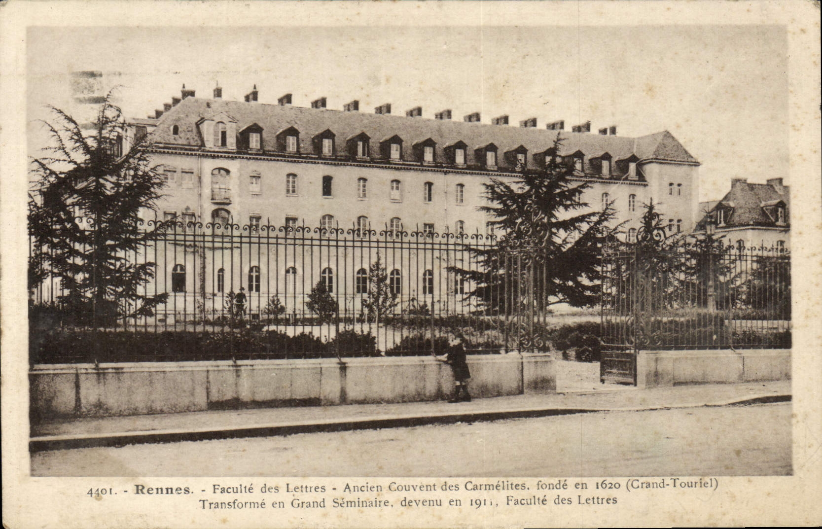 CPA Rennes Faculte Des Lettres Ancien Couvent Des Carmelites