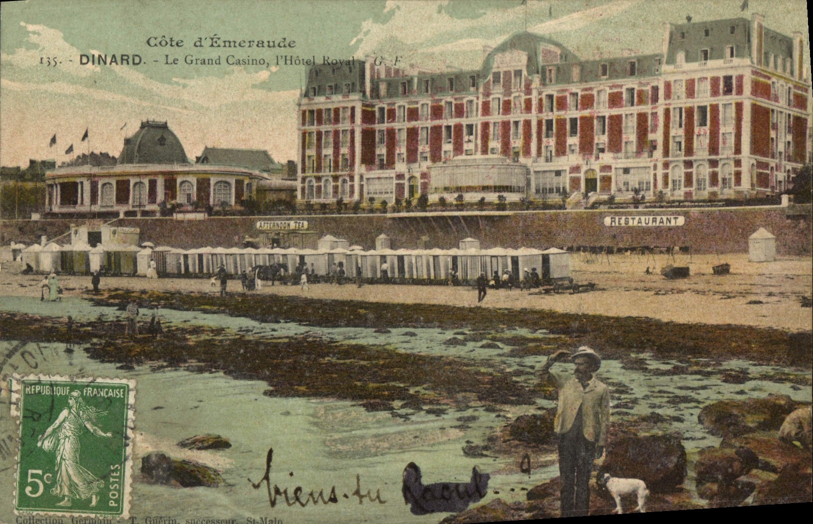 CPA Cote d'Emeraude Dinard Le Grand Casino l'Hotel Royal