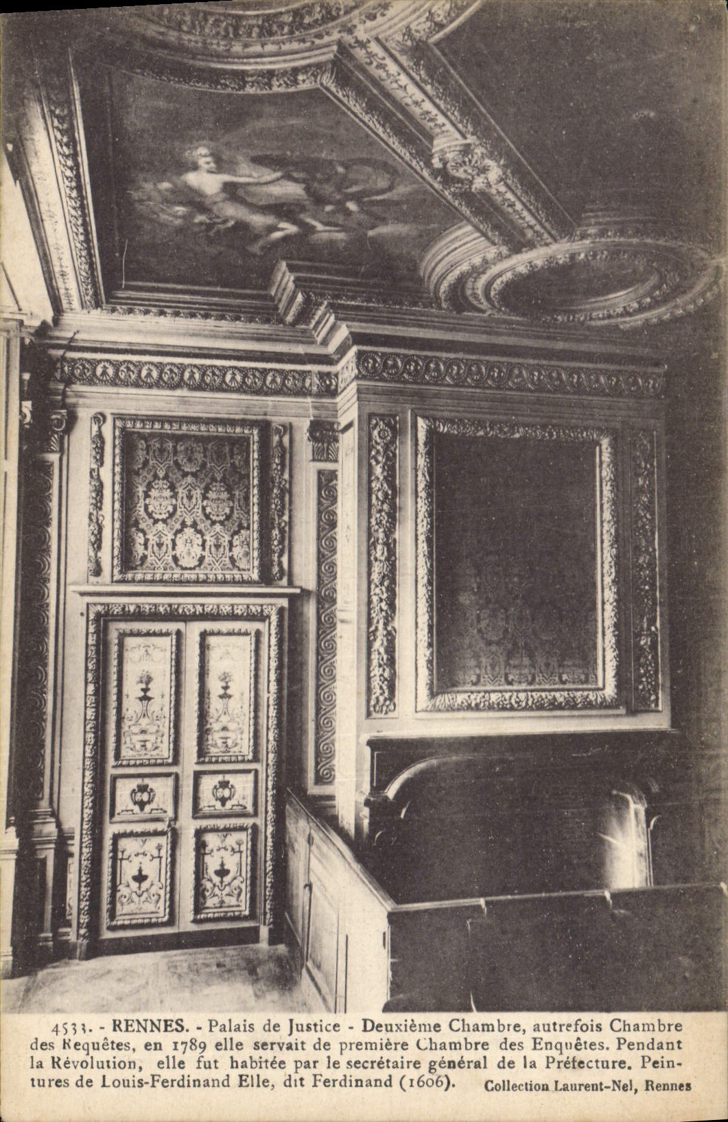 CPA Rennes Palais De Justice Deuxieme Chambre autrefois Chambre des requetes