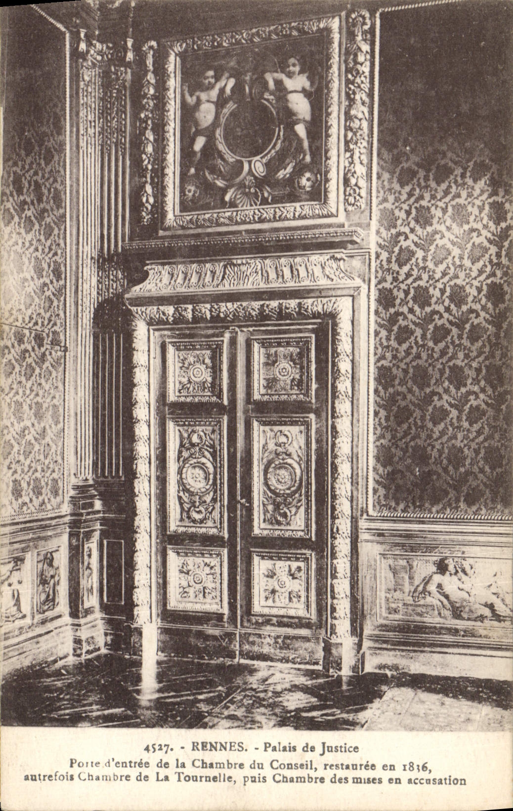 CPA Rennes Palais De Justice Porte d'Entree De La Chambre Du Conseil Chambre de la Tournelle Chambre mises accusation