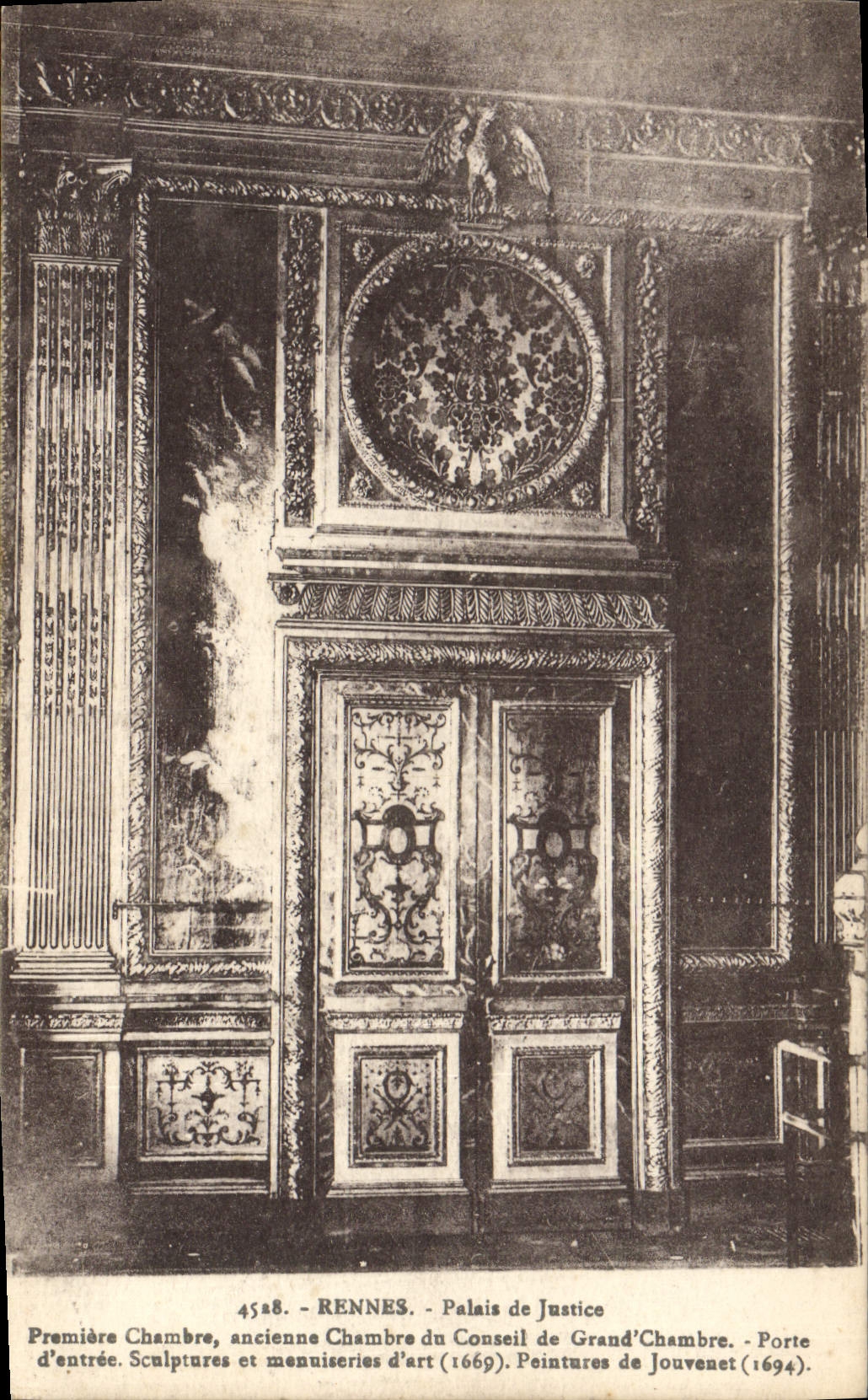 CPA Rennes Palais De Justice Premiere Chambre Ancienne Chambre du sonseil