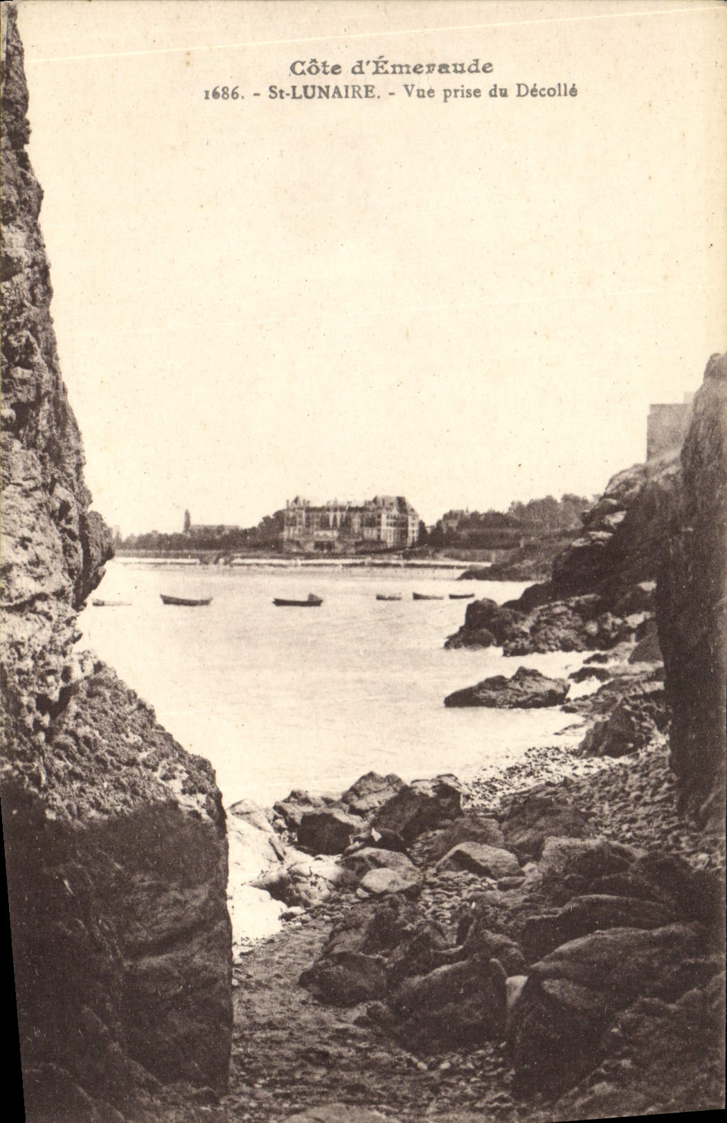CPA Cote d'Emeraude St Lunaire Vue Prise Du Decolle