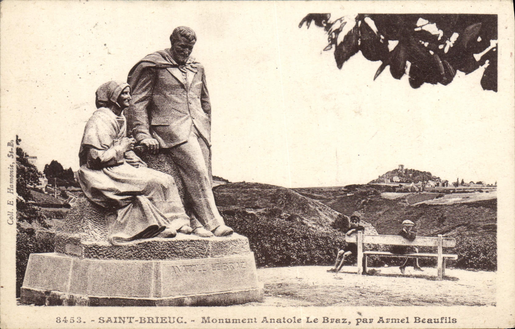 CPA Saint Brieuc Monument Anatole le Braz Par Armel Beaufils